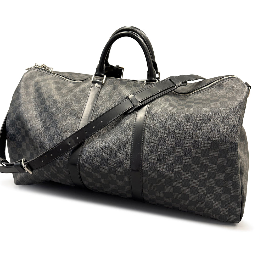 LOUIS VIUITTON DAMIER KEEPALL 55 - Affluent ArchivesUsed HIGH END DESIGNER CLOTHING