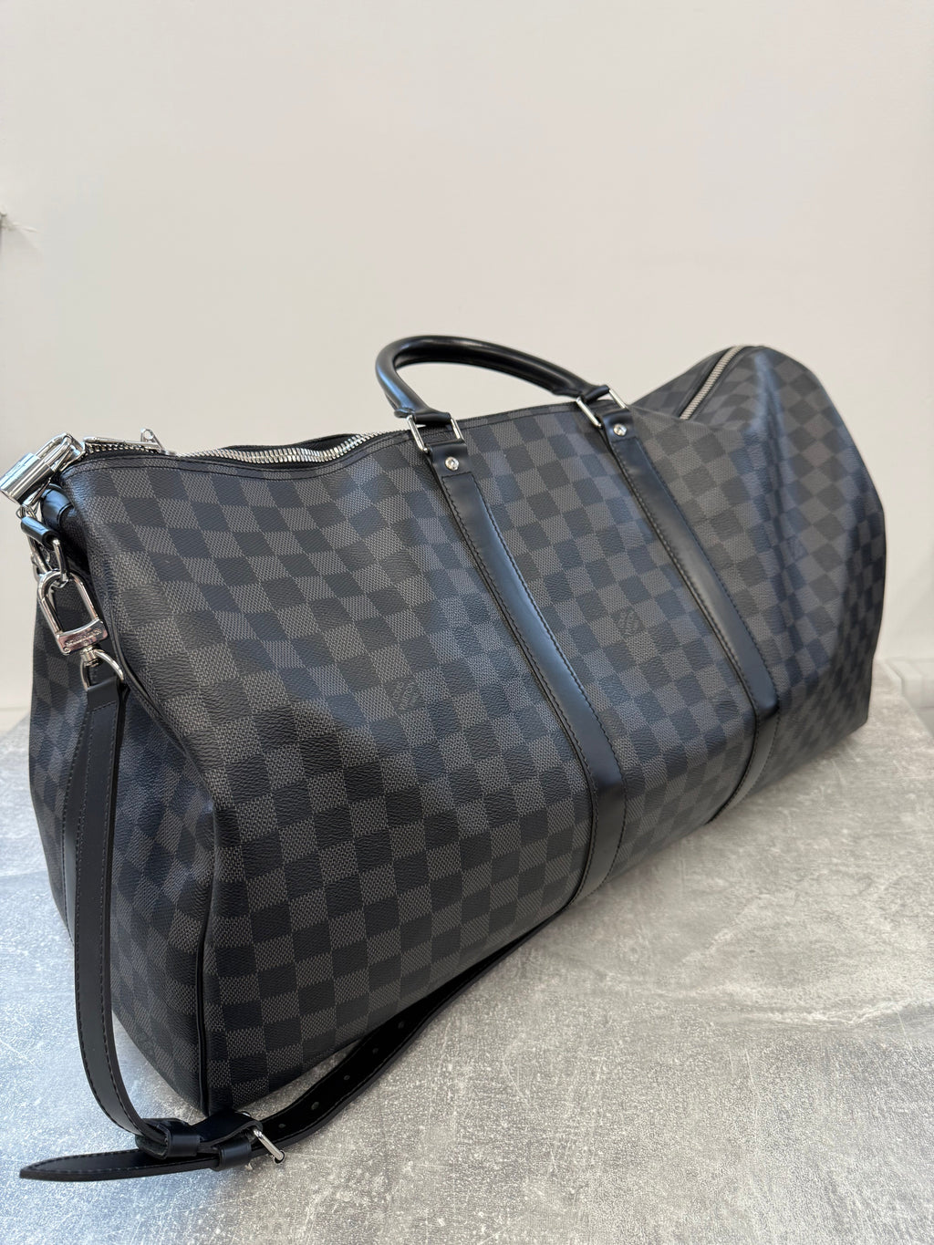 LOUIS VIUITTON DAMIER KEEPALL 55 - Affluent ArchivesUsed HIGH END DESIGNER CLOTHING