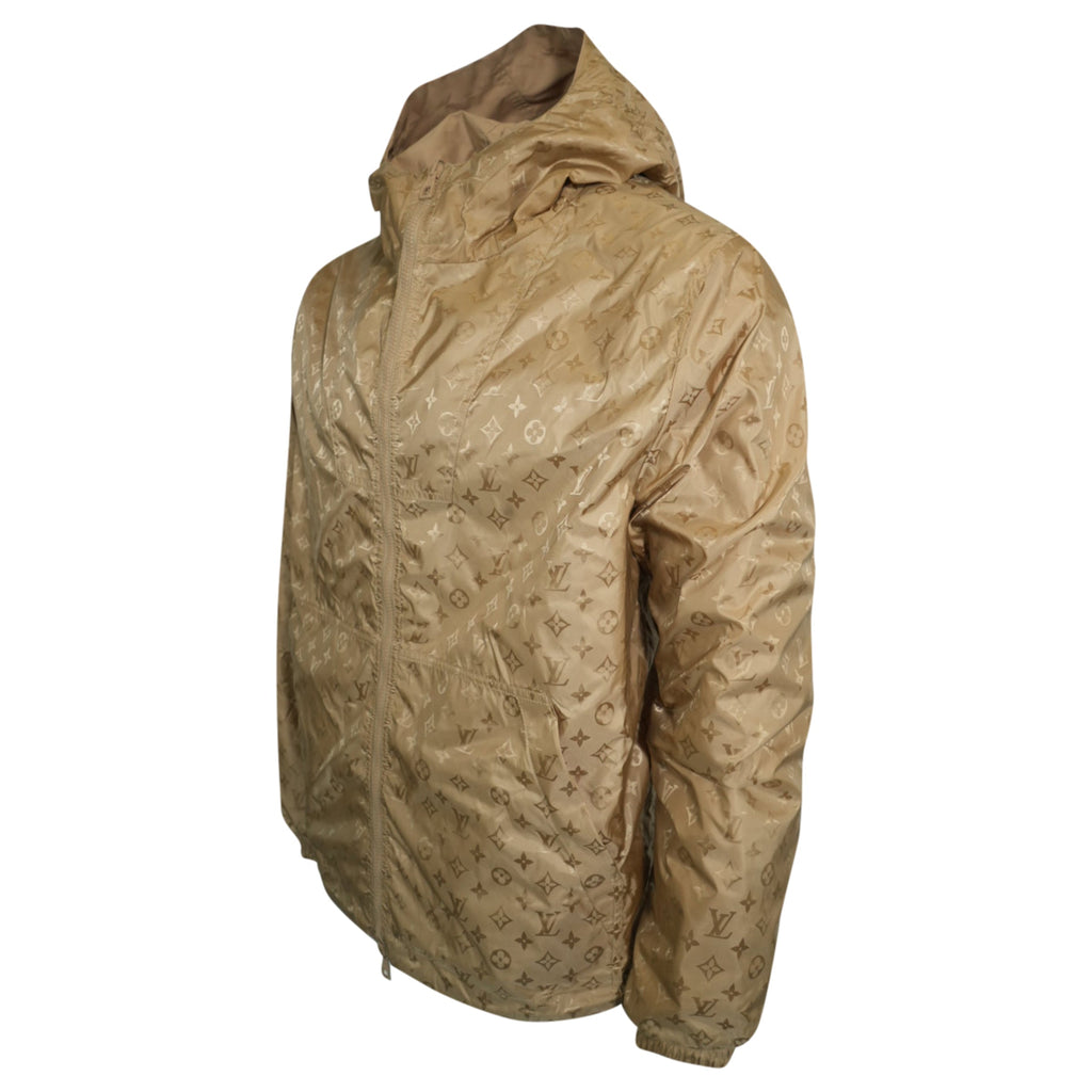 LOUIS VUITTON BEIGE MONOGRAM REVERSIBLE JACKET - XL (52) | PRE OWNED - Affluent ArchivesUsed HIGH END DESIGNER CLOTHING