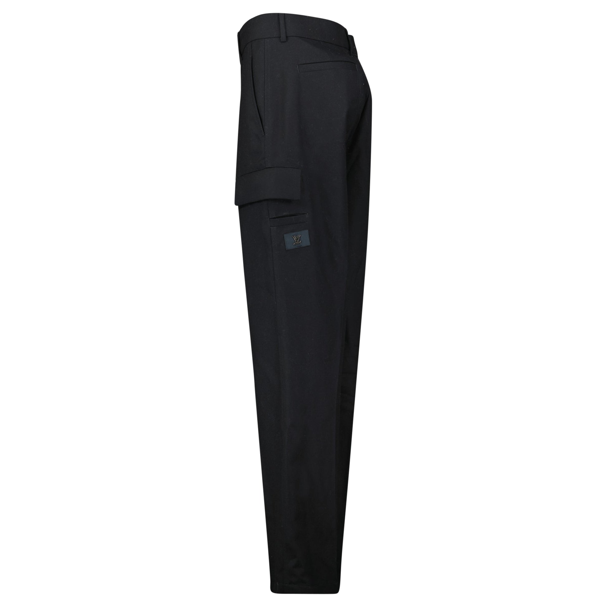 LOUIS VUITTON BLACK CARGO TROUSERS - 50 (Fit 34W/34L) - Affluent ArchivesUsed HIGH END DESIGNER CLOTHING