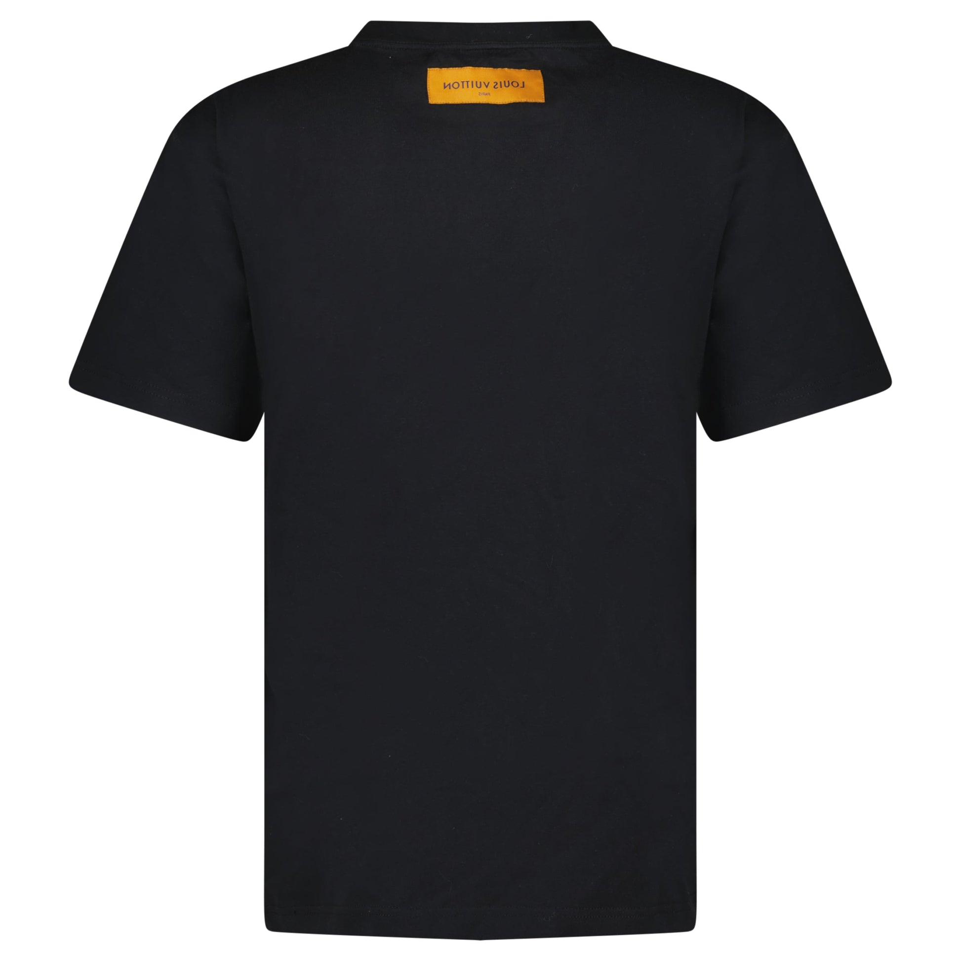 LOUIS VUITTON BLACK EMBOSSED T SHIRT - LARGE - Affluent ArchivesUsed HIGH END DESIGNER CLOTHING