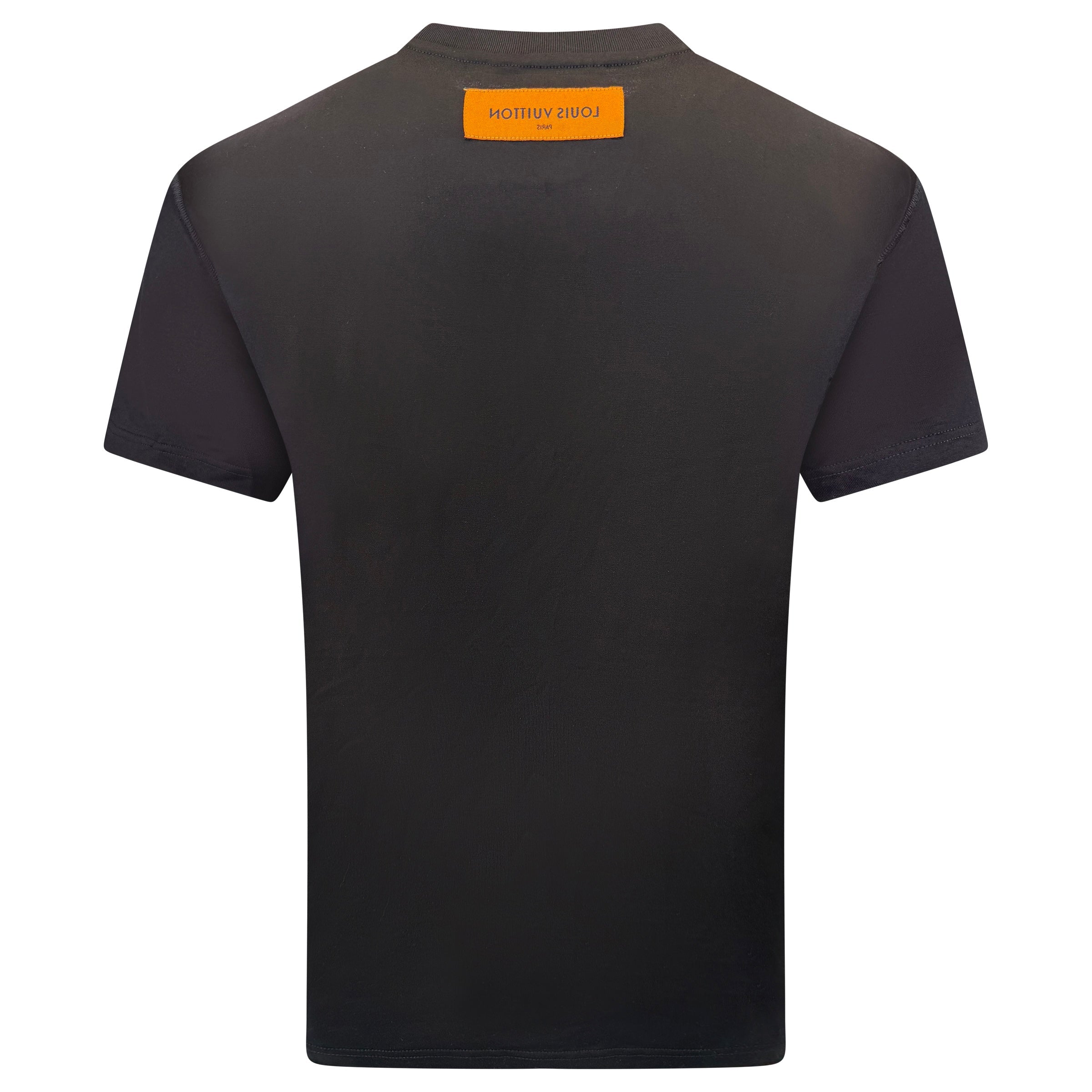 LOUIS VUITTON BLACK EMBOSSED T SHIRT - LARGE | NEW - Affluent ArchivesUsed HIGH END DESIGNER CLOTHING