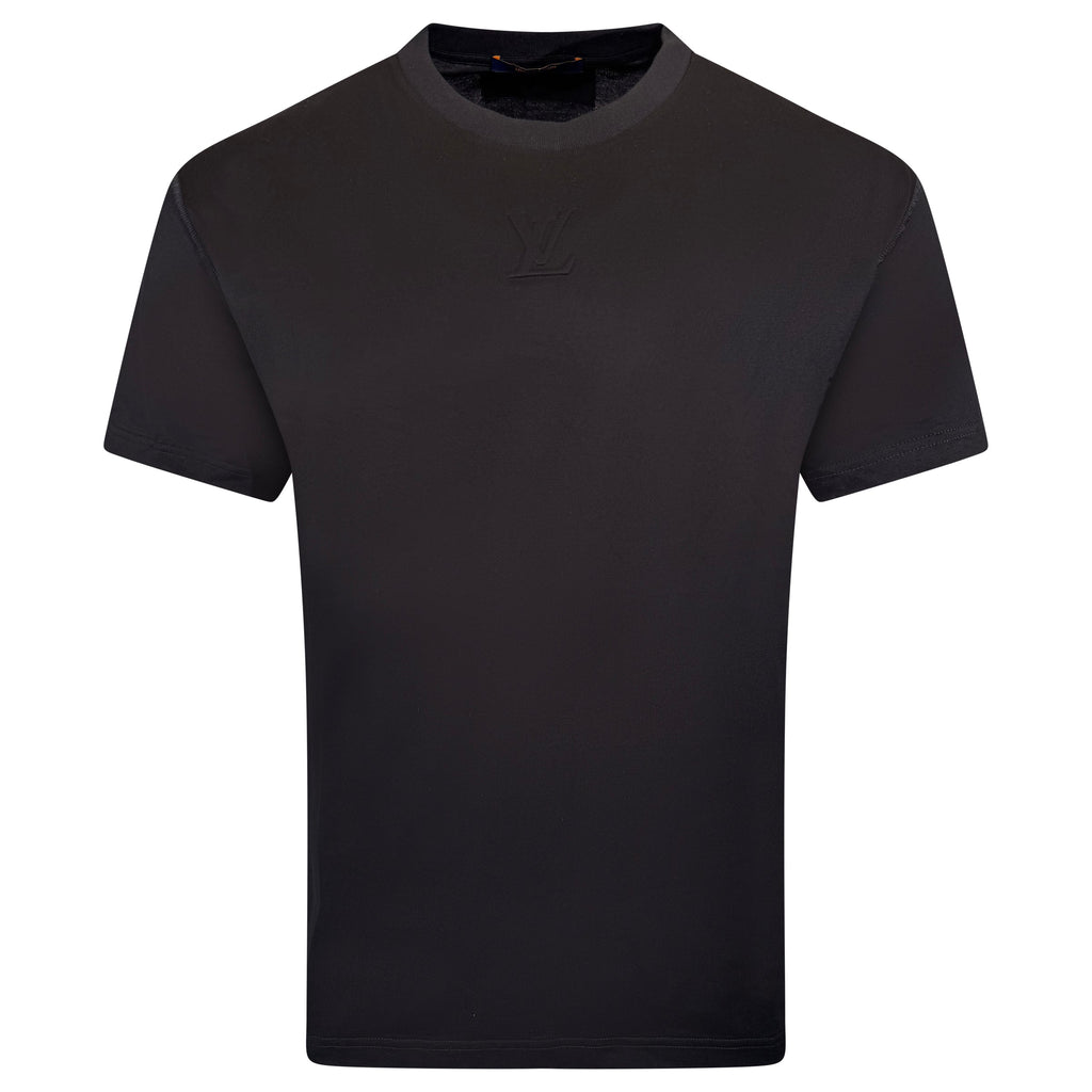 LOUIS VUITTON BLACK EMBOSSED T SHIRT - LARGE | NEW - Affluent ArchivesUsed HIGH END DESIGNER CLOTHING