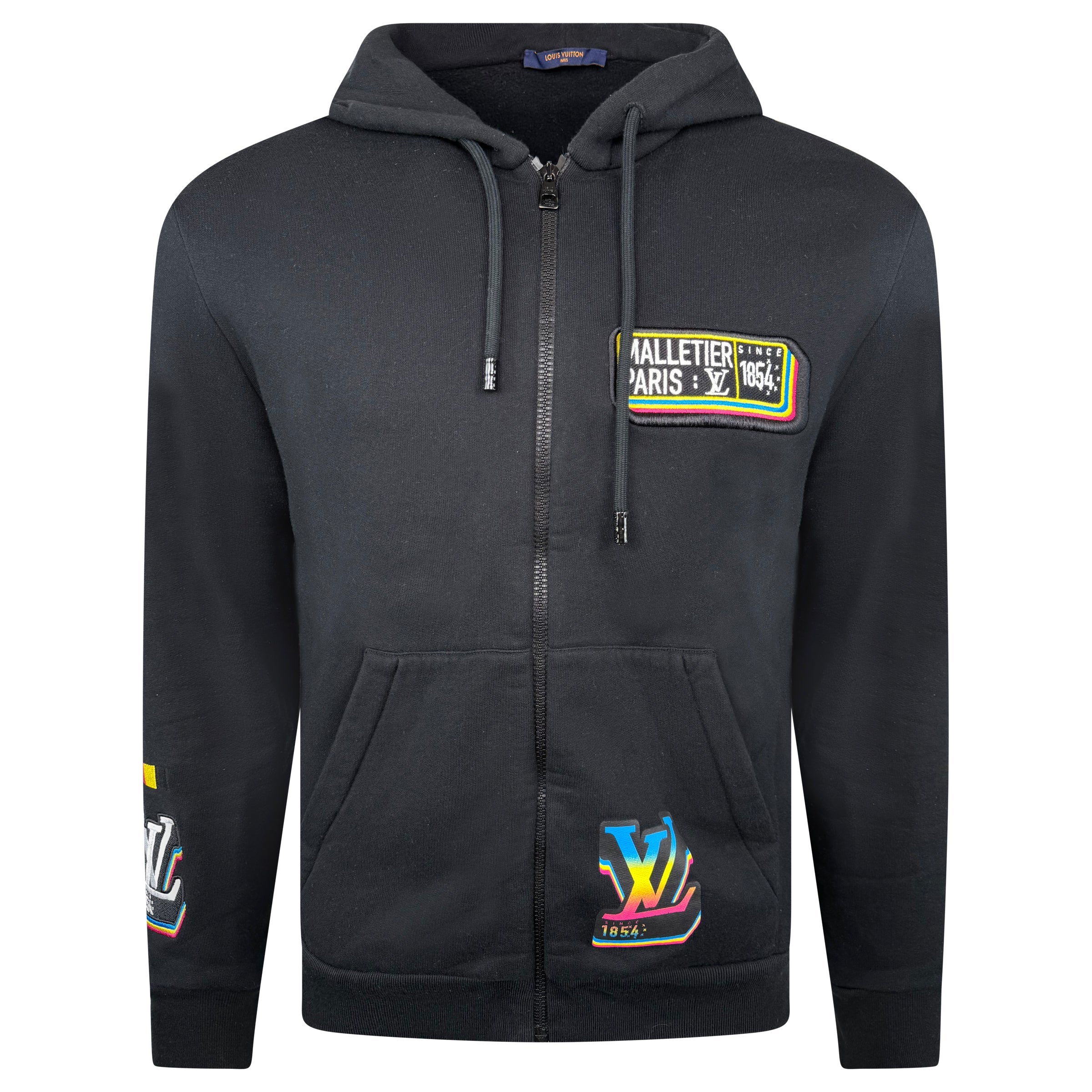 LOUIS VUITTON BLACK JAZZ HOODIE - MEDIUM - Affluent ArchivesUsed HIGH END DESIGNER CLOTHING