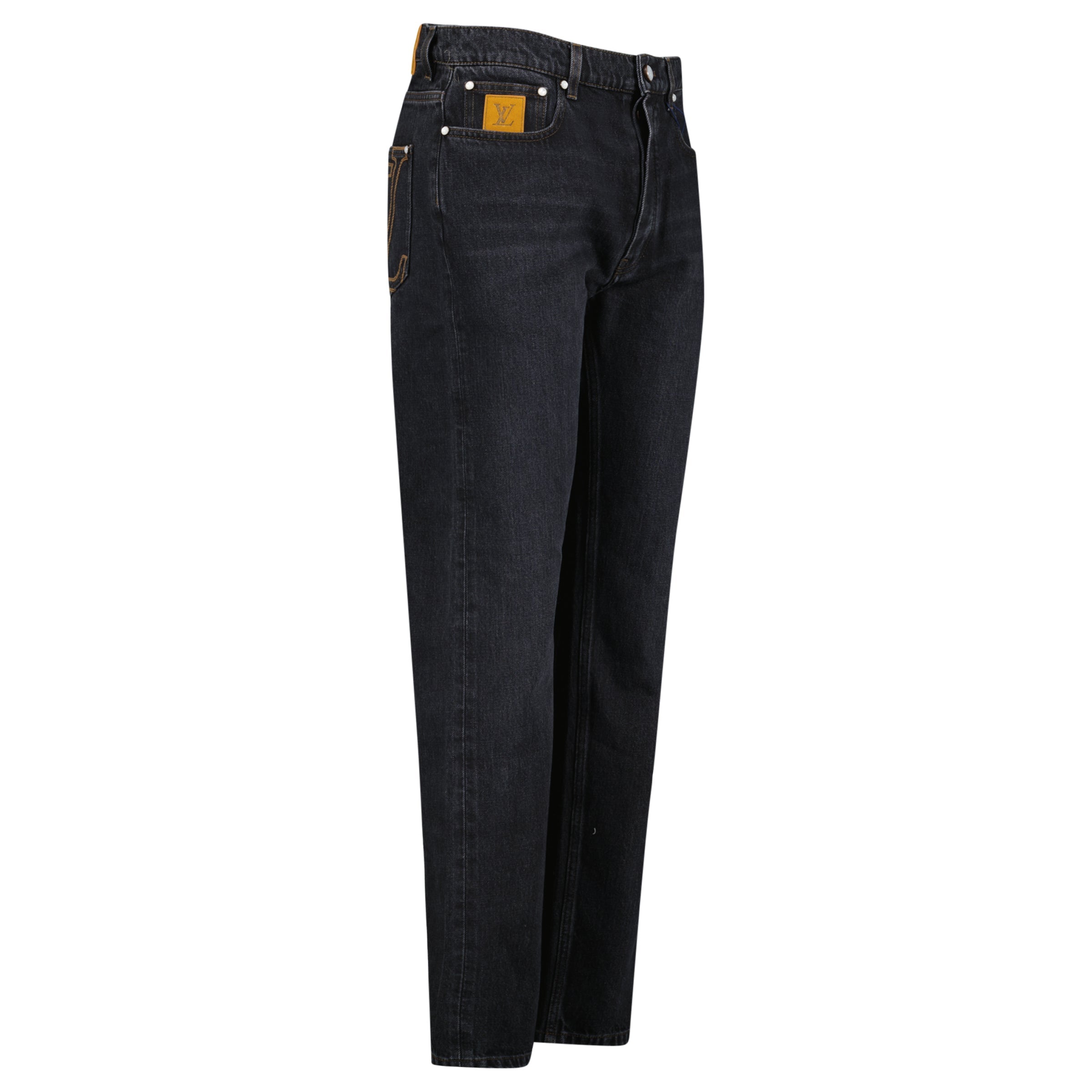 LOUIS VUITTON BLACK JEANS - 32W /32L | NEW WITH TAGS - Affluent ArchivesUsed HIGH END DESIGNER CLOTHING