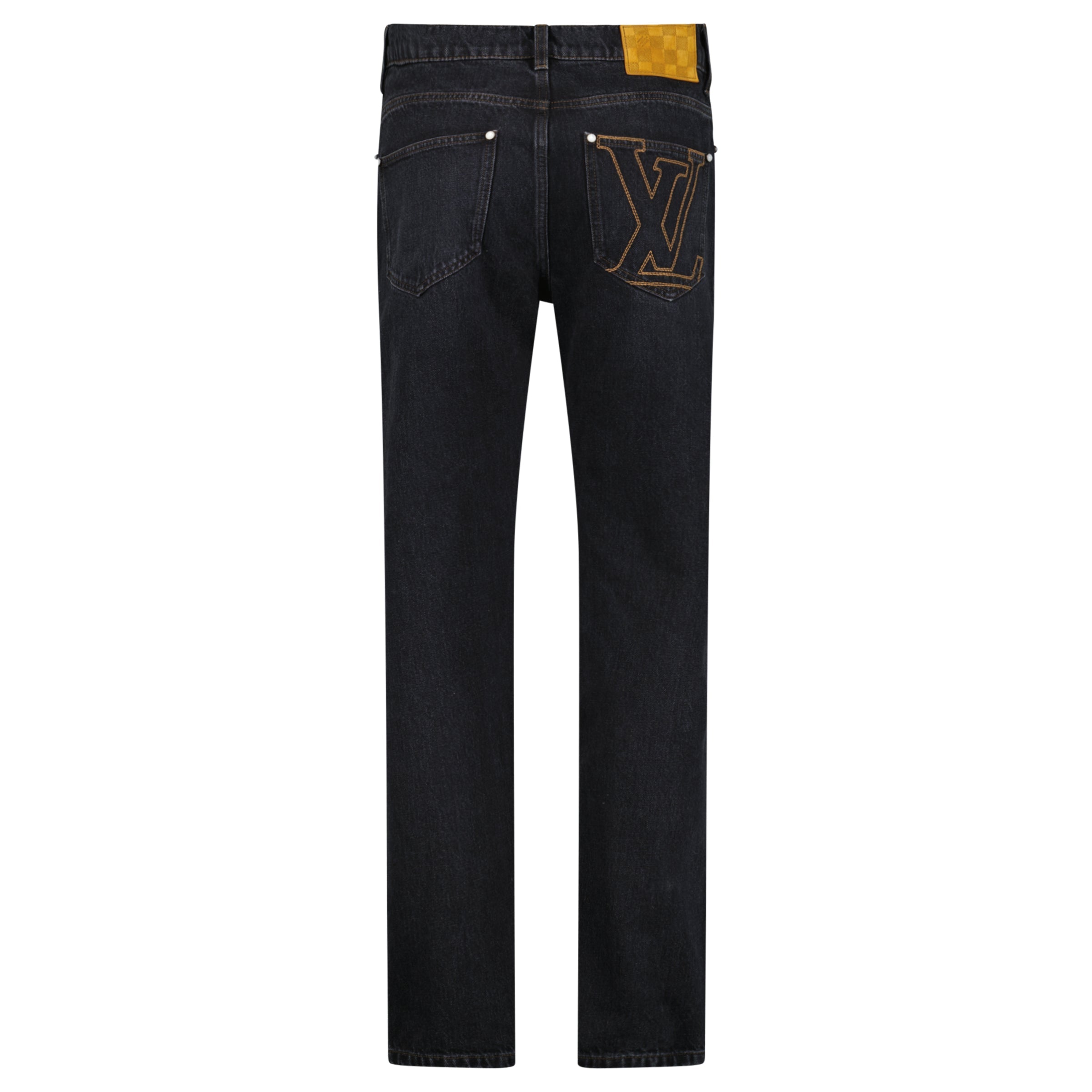 LOUIS VUITTON BLACK JEANS - 32W /32L | NEW WITH TAGS - Affluent ArchivesUsed HIGH END DESIGNER CLOTHING