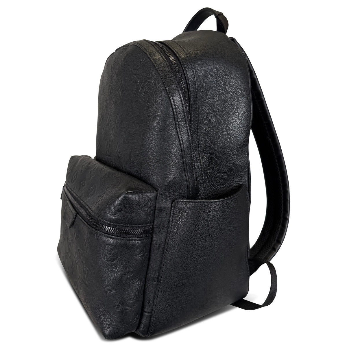 LOUIS VUITTON BLACK SHADOWN MONOGRAM DISCOVERY RUCKSACK | PRE OWNED - Affluent ArchivesUsed HIGH END DESIGNER CLOTHING