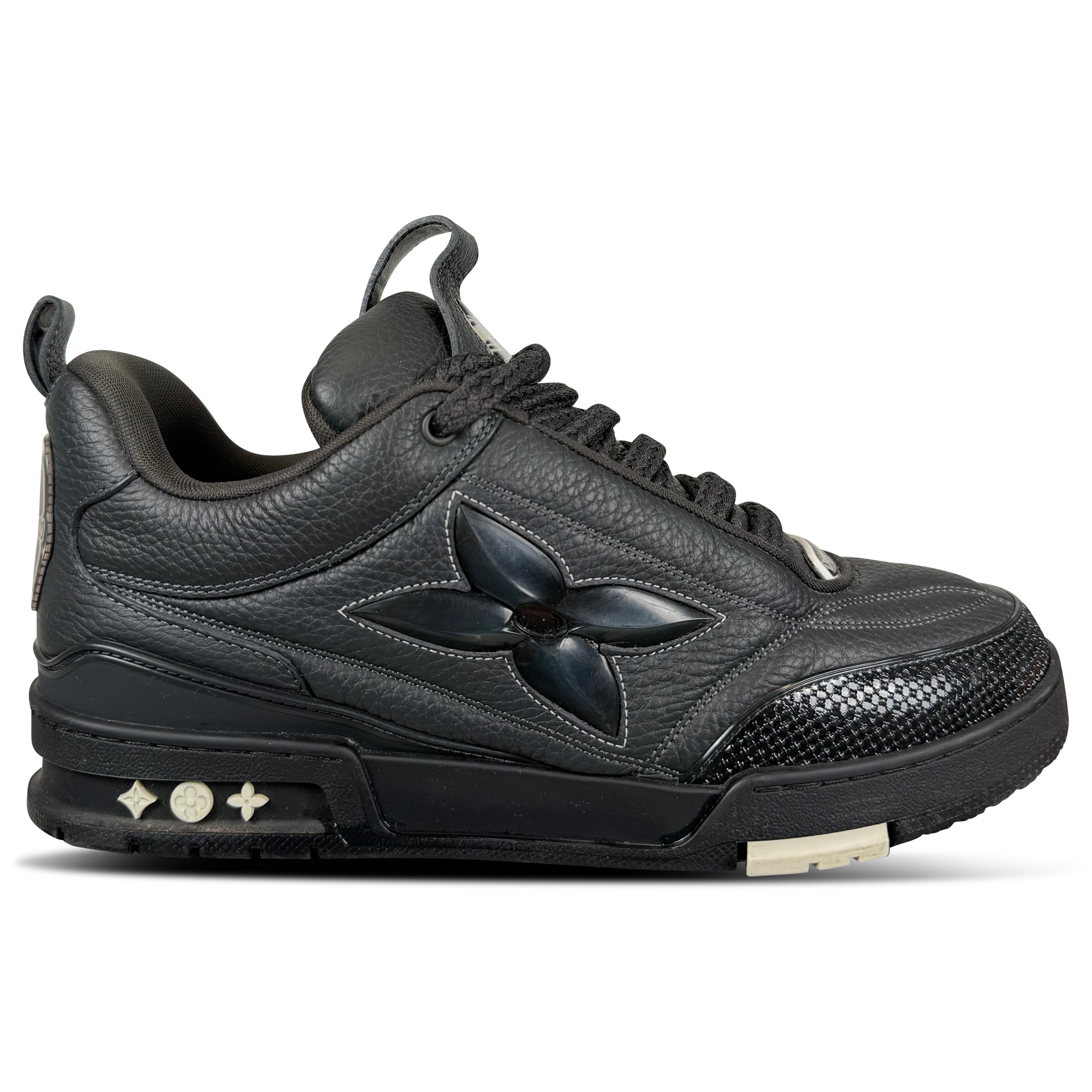 LOUIS VUITTON BLACK SKATE SNEAKER - UK 10 (Fit 11) | PRE OWNED - Affluent ArchivesUsed HIGH END DESIGNER CLOTHING
