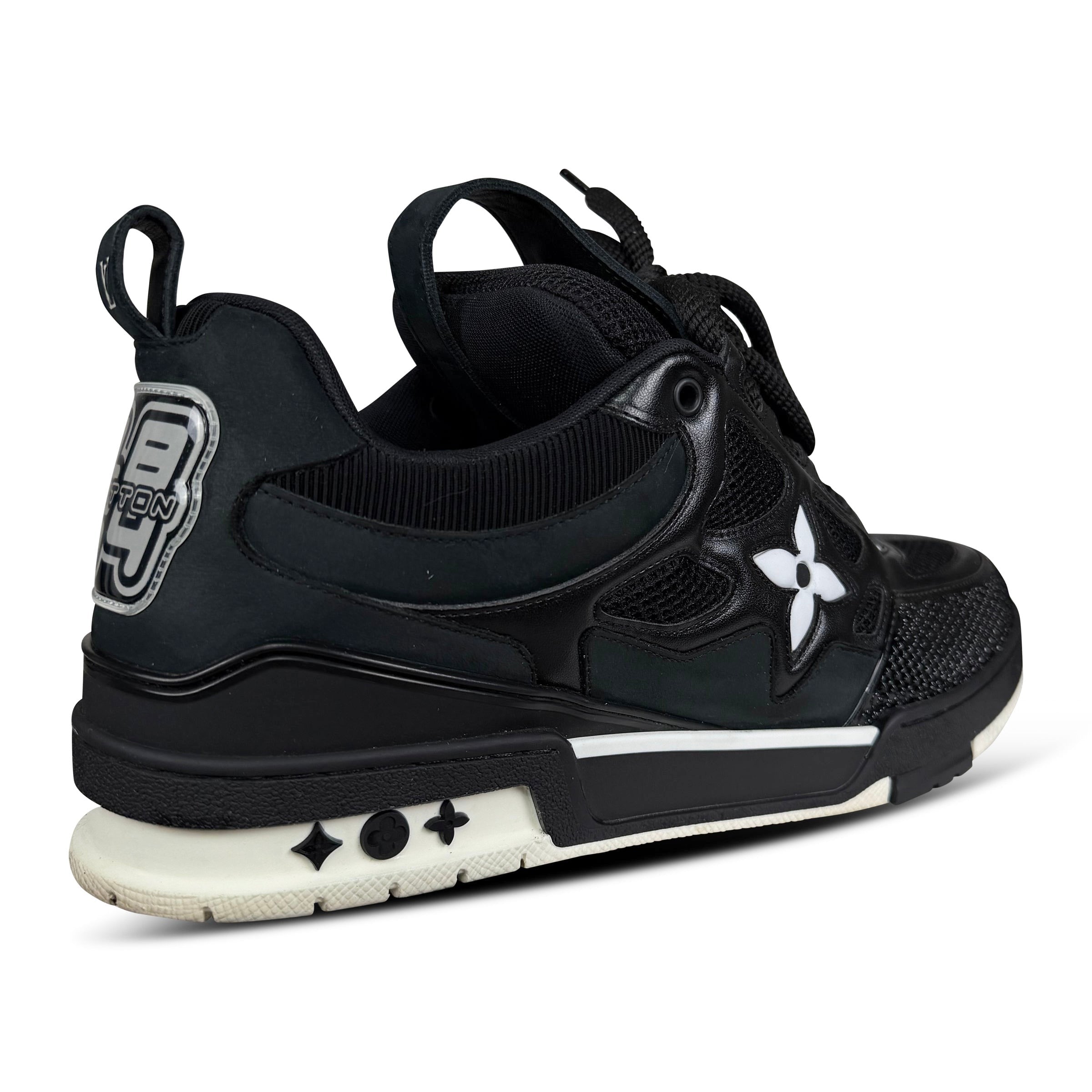 LOUIS VUITTON BLACK SKATE SNEAKER - UK 11 (Fits 12) - Affluent ArchivesUsed HIGH END DESIGNER CLOTHING