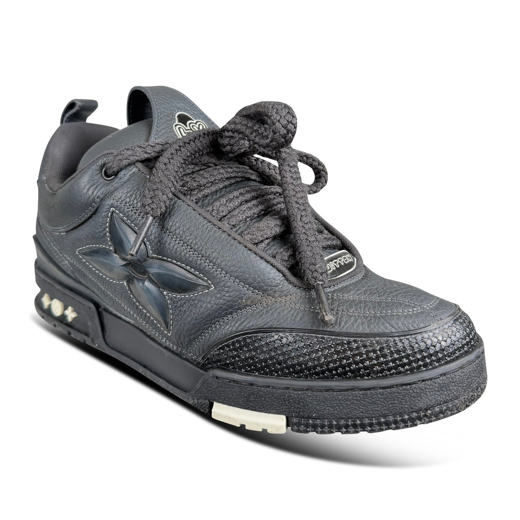 LOUIS VUITTON BLACK SKATE SNEAKER - UK 8 (Fit 9) - Affluent ArchivesUsed HIGH END DESIGNER CLOTHING