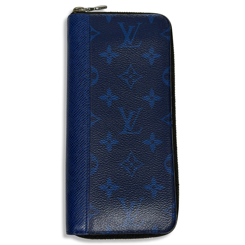 LOUIS VUITTON BLUE MONOGRAM ZIPPY HORIZONTAL WALLET | NEW - Affluent ArchivesUsed HIGH END DESIGNER CLOTHING