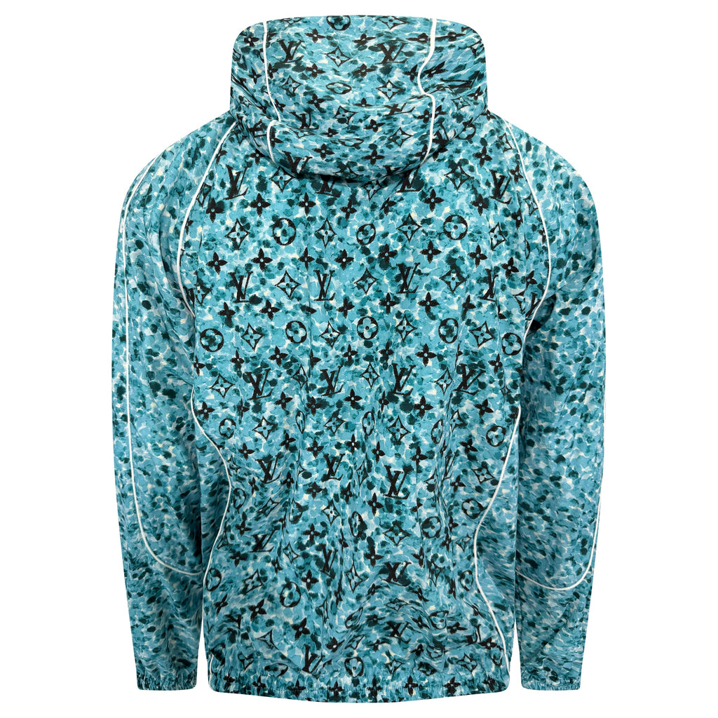 LOUIS VUITTON BLUE POINTILISSM WINDBREAKER - MEDIUM (Fits Large) | PRE OWNED - Affluent ArchivesUsed HIGH END DESIGNER CLOTHING