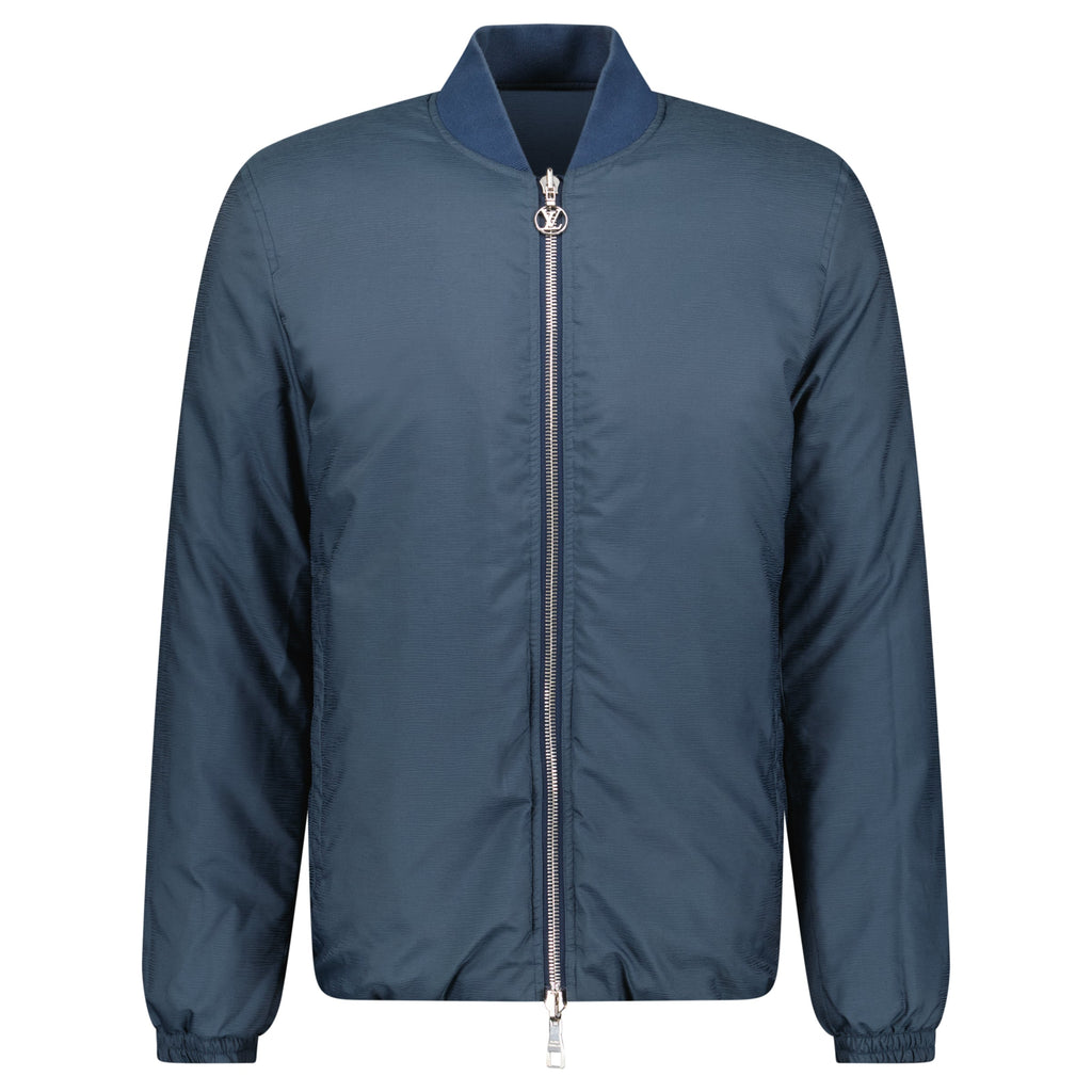 LOUIS VUITTON BLUE REVERSIBLE JACKET - LARGE - Affluent ArchivesUsed HIGH END DESIGNER CLOTHING