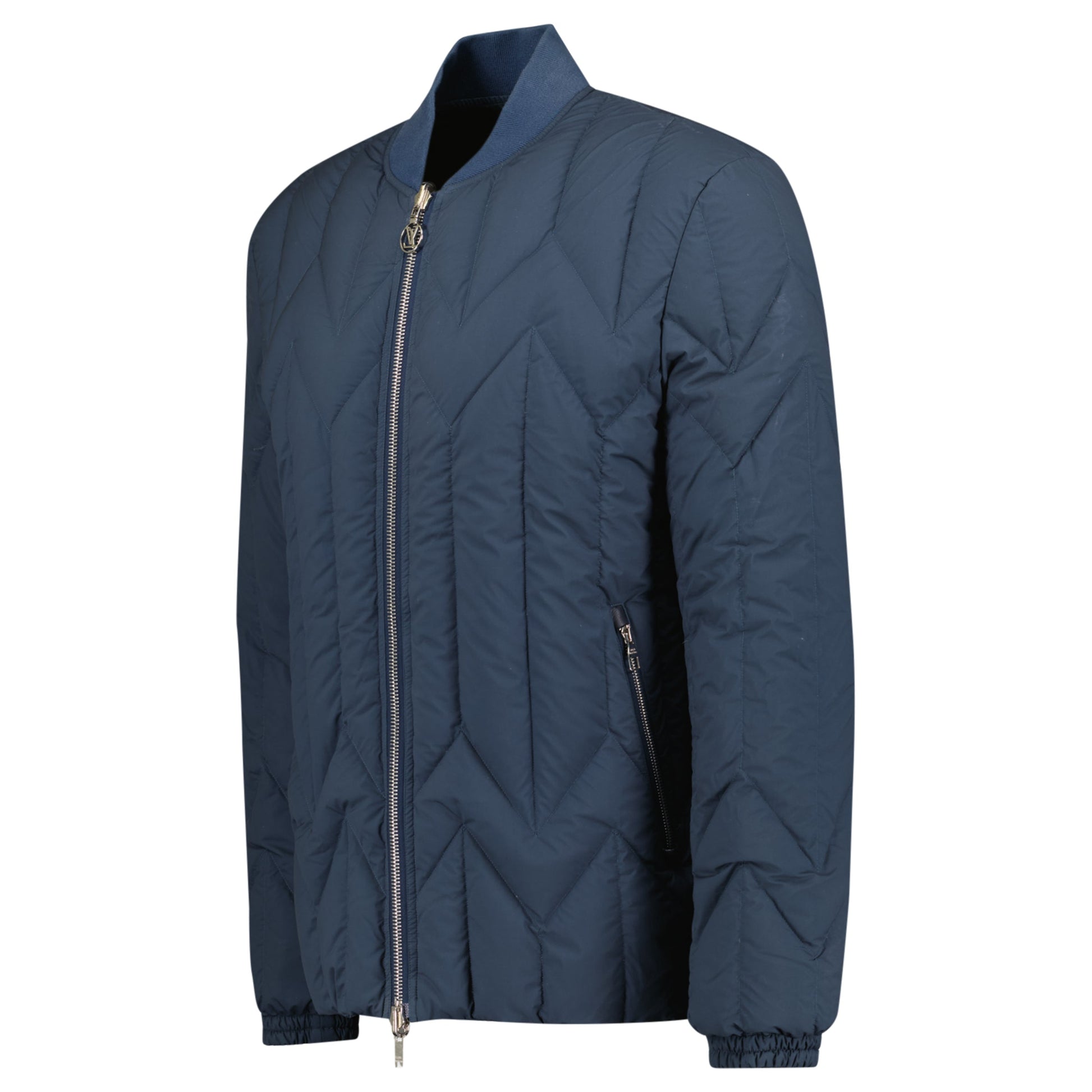 LOUIS VUITTON BLUE REVERSIBLE JACKET - LARGE - Affluent ArchivesUsed HIGH END DESIGNER CLOTHING