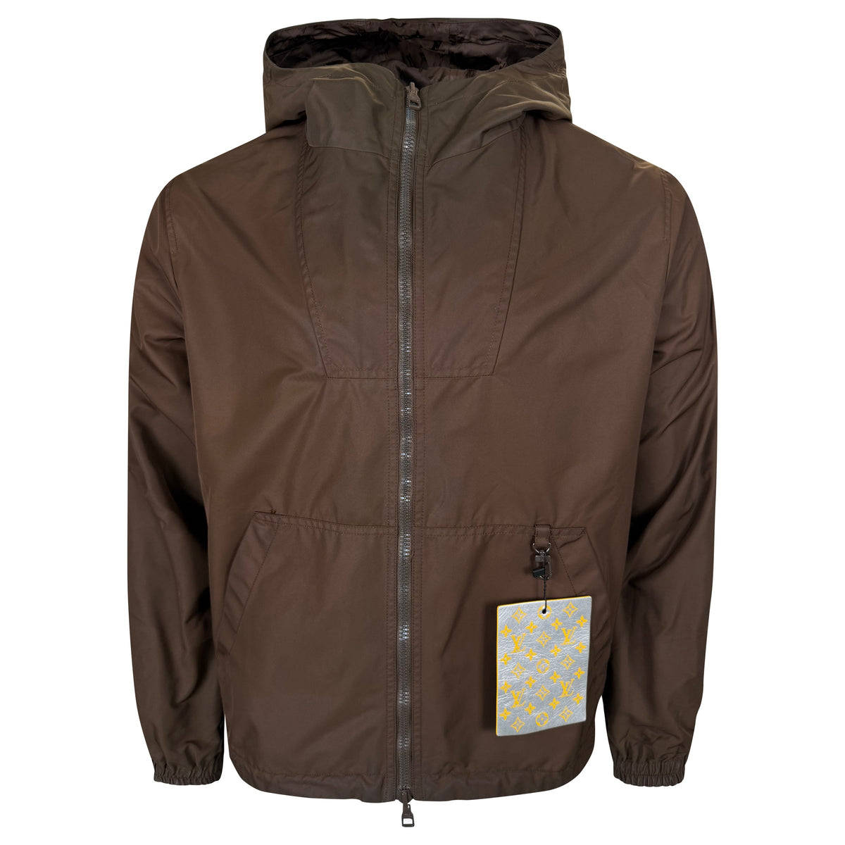 LOUIS VUITTON BROWN MONOGRAM REVERSIBLE JACKET - LARGE (50) | PRE OWNED - Affluent ArchivesUsed HIGH END DESIGNER CLOTHING