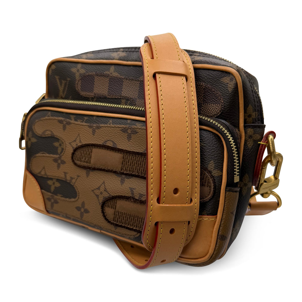 LOUIS VUITTON BROWN NIL CROSS MESSENGER BAG - Affluent ArchivesUsed HIGH END DESIGNER CLOTHING