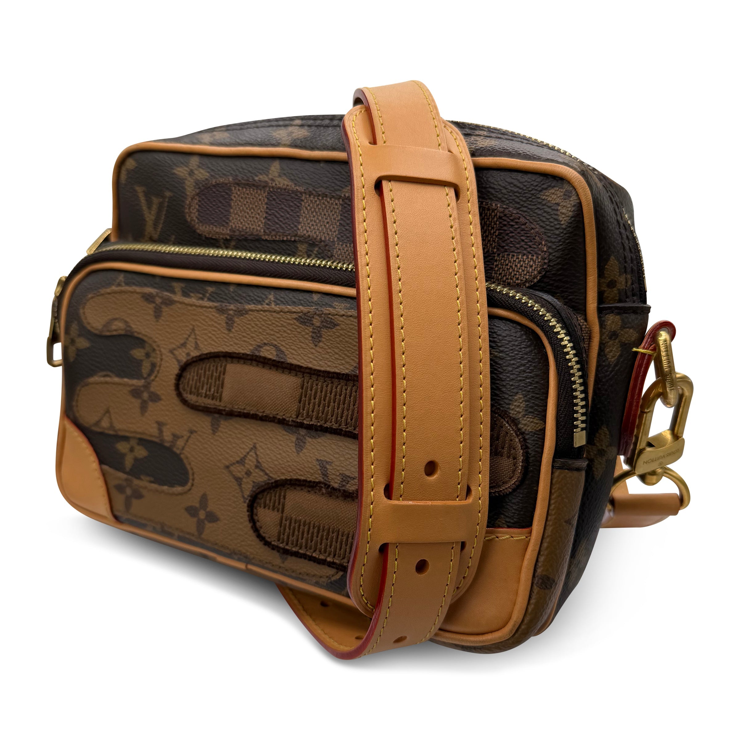 LOUIS VUITTON BROWN NIL CROSS MESSENGER BAG - Affluent ArchivesUsed HIGH END DESIGNER CLOTHING