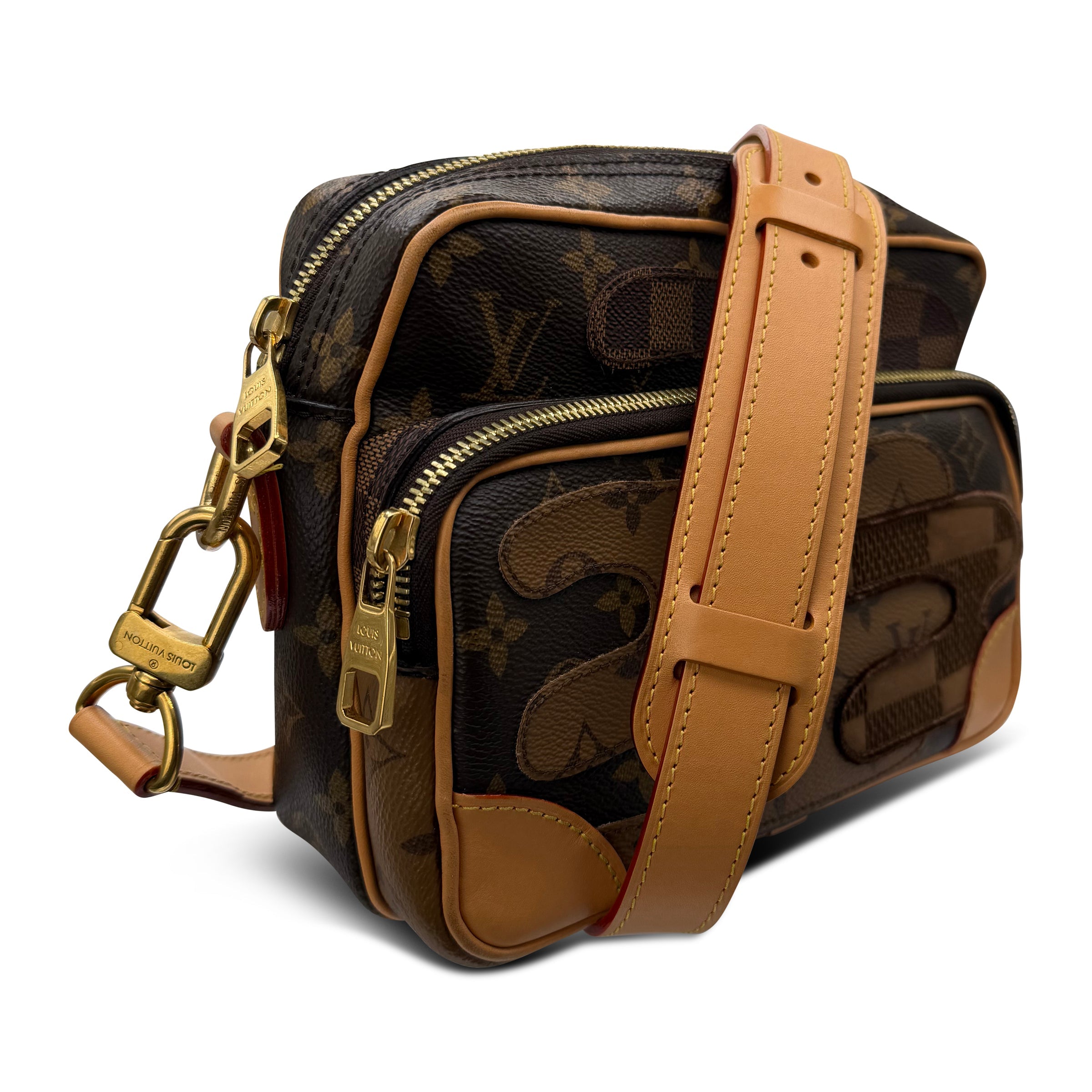 LOUIS VUITTON BROWN NIL CROSS MESSENGER BAG - Affluent ArchivesUsed HIGH END DESIGNER CLOTHING