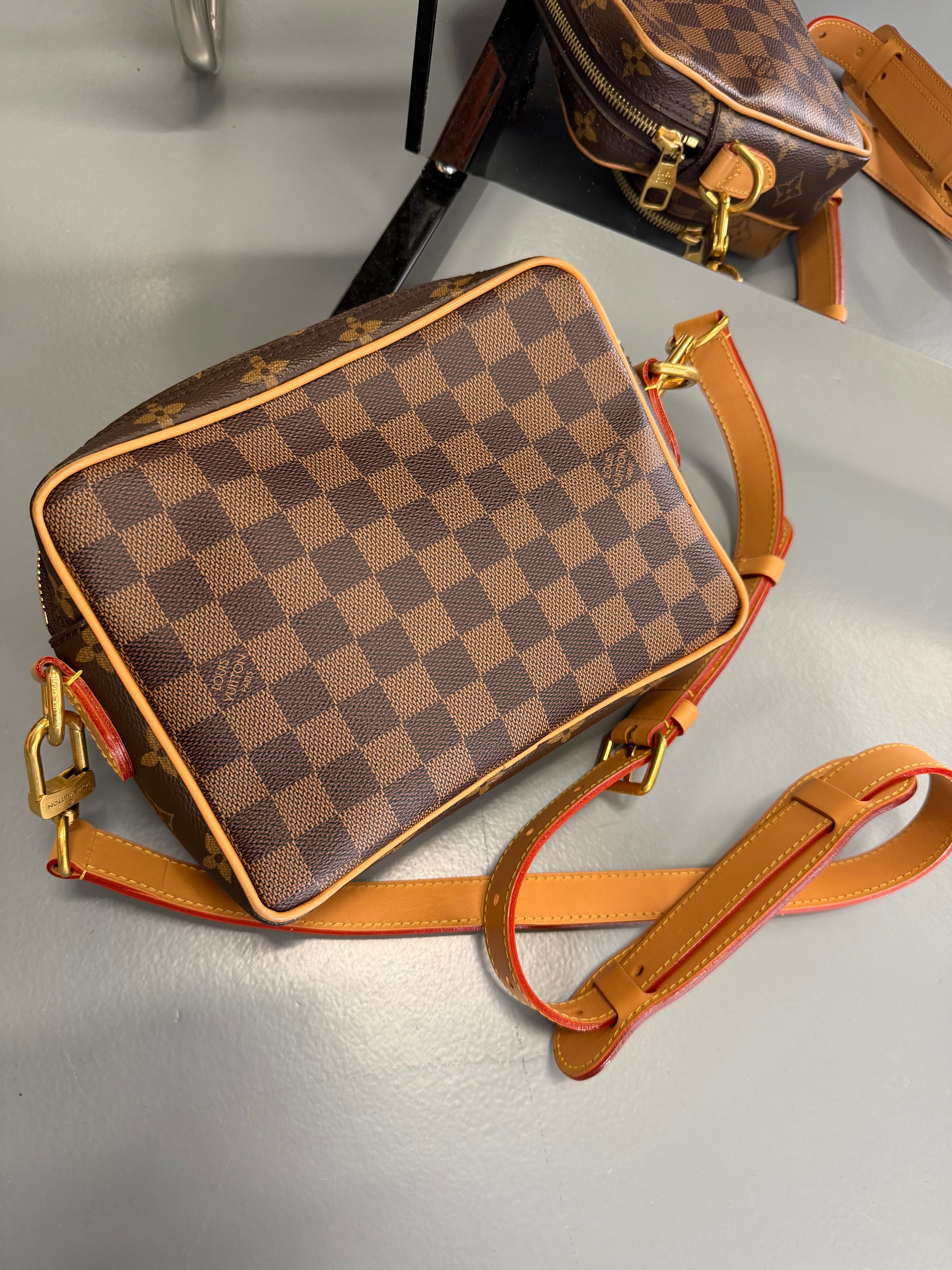 LOUIS VUITTON BROWN NIL CROSS MESSENGER BAG - Affluent ArchivesUsed HIGH END DESIGNER CLOTHING