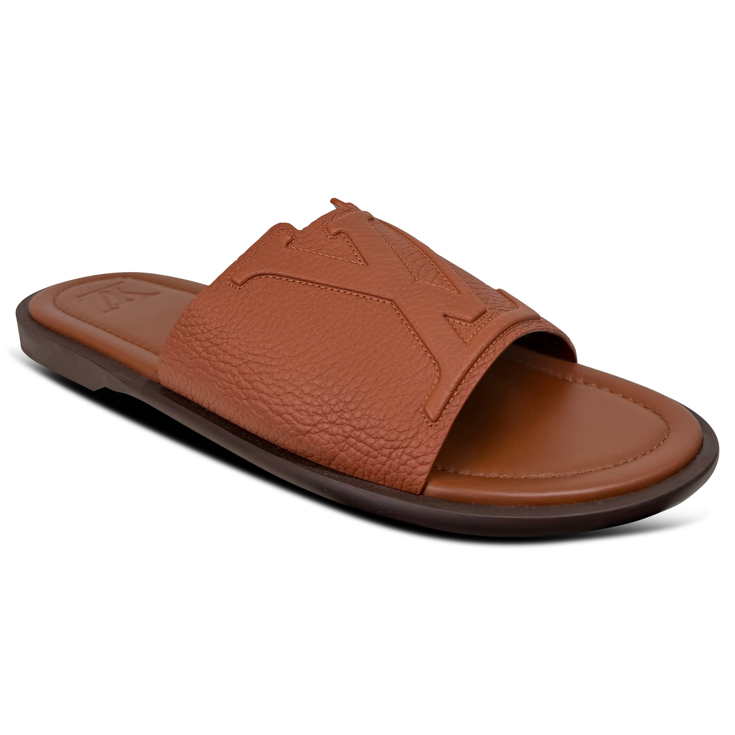 LOUIS VUITTON BROWN PORTOFINO MULES - UK 9.5 (Fit 10.5) | PRE OWNED - Affluent ArchivesUsed HIGH END DESIGNER CLOTHING