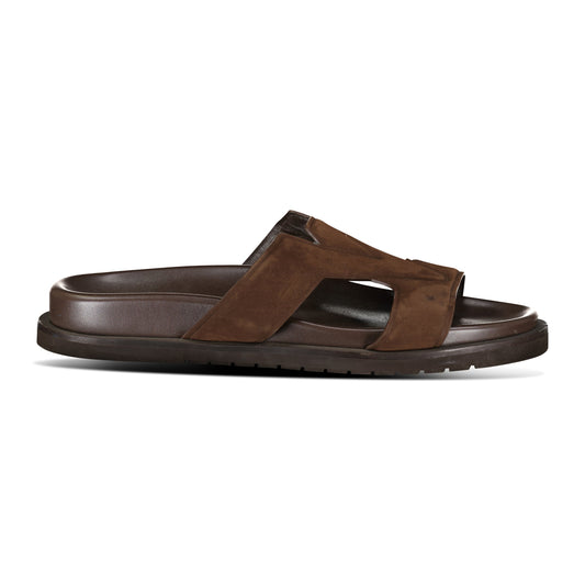 LOUIS VUITTON BROWN SUEDE SANDAL - UK 9 (Fit 10) - Affluent ArchivesUsed HIGH END DESIGNER CLOTHING