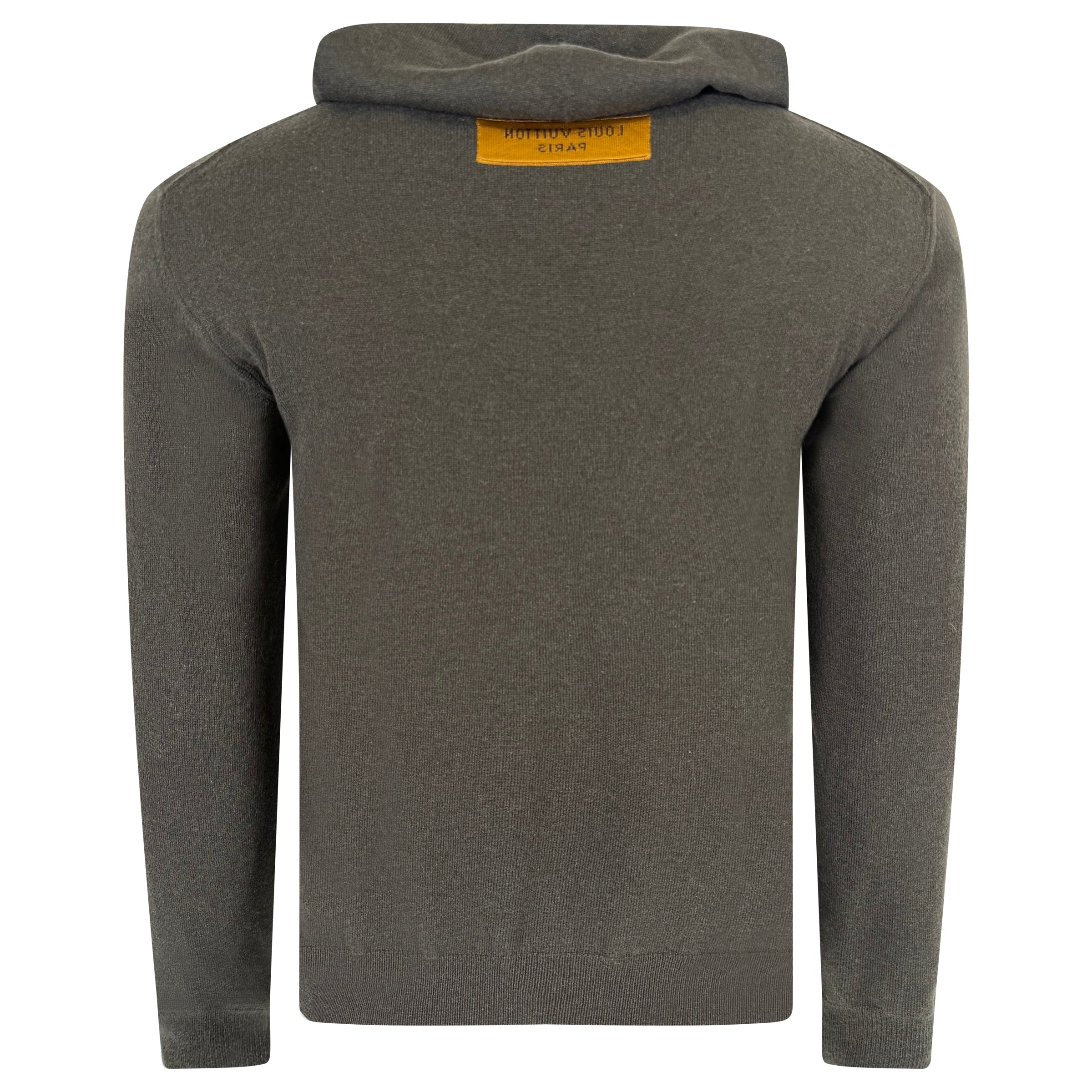 LOUIS VUITTON CASHMERE HOODIE GREY - SMALL | PRE OWNED - Affluent ArchivesUsed HIGH END DESIGNER CLOTHING