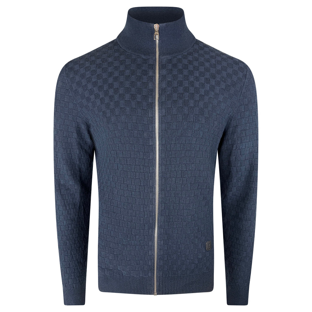 LOUIS VUITTON DAMIER CARDIGAN NAVY - XL - Affluent ArchivesUsed HIGH END DESIGNER CLOTHING
