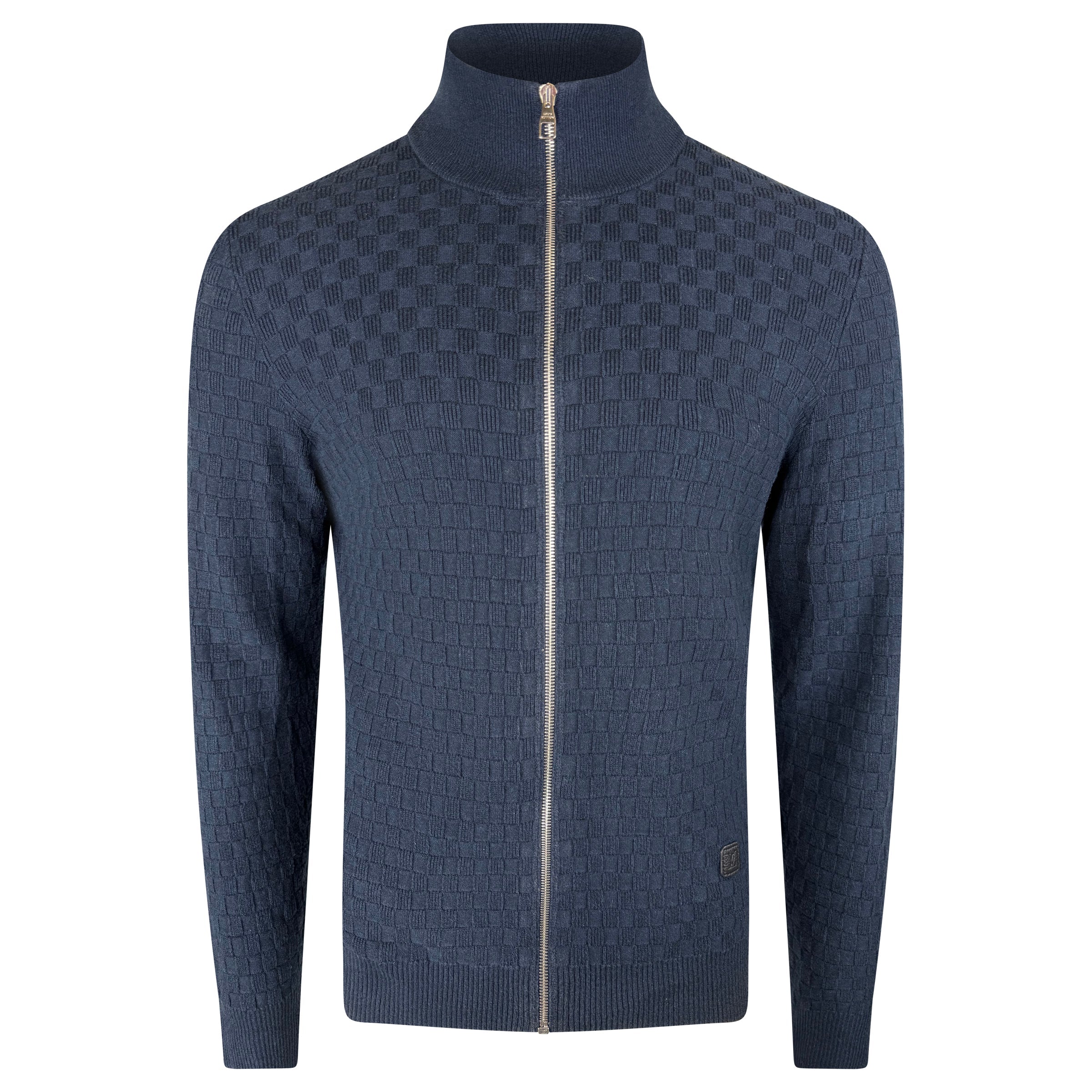LOUIS VUITTON DAMIER CARDIGAN NAVY - XL - Affluent ArchivesUsed HIGH END DESIGNER CLOTHING