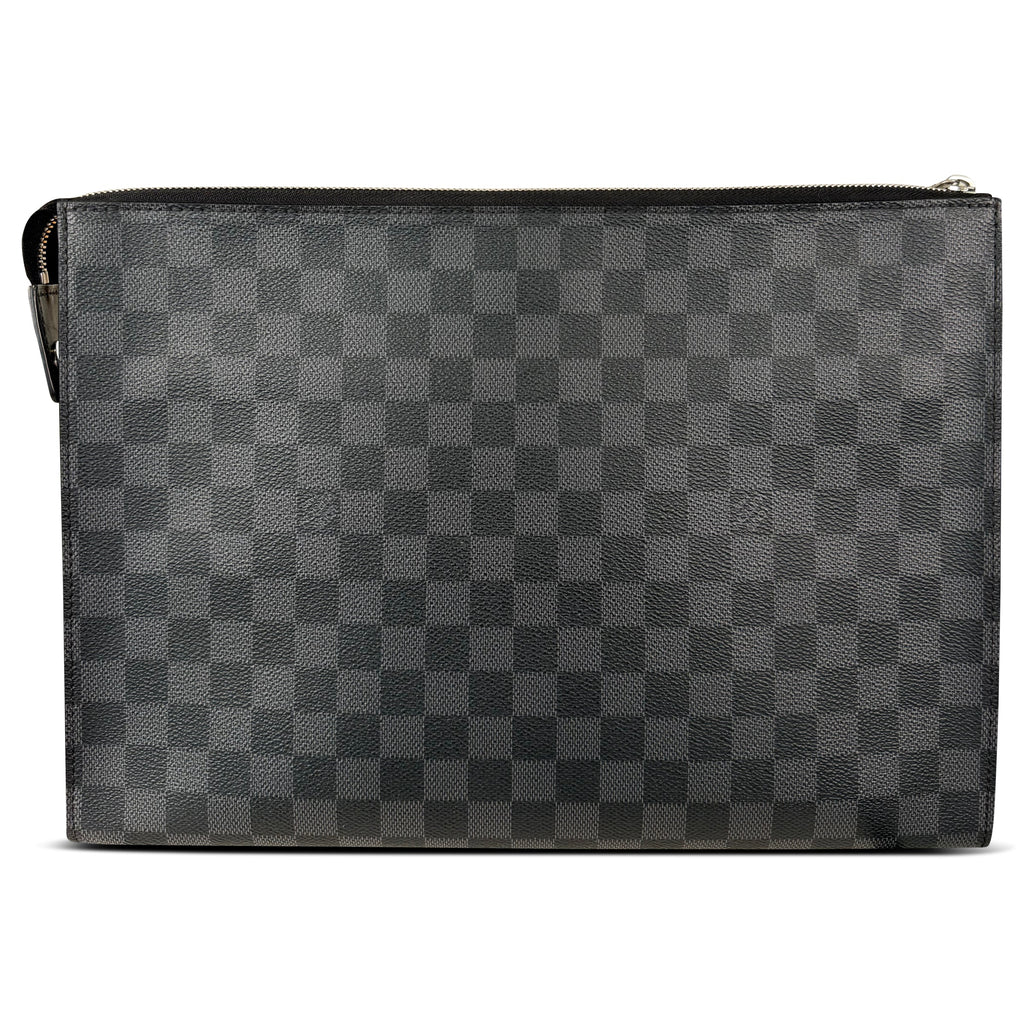LOUIS VUITTON DAMIER GRAPHITE POCHETTE VOYAGE POUCH | PRE OWNED - Affluent ArchivesUsed HIGH END DESIGNER CLOTHING