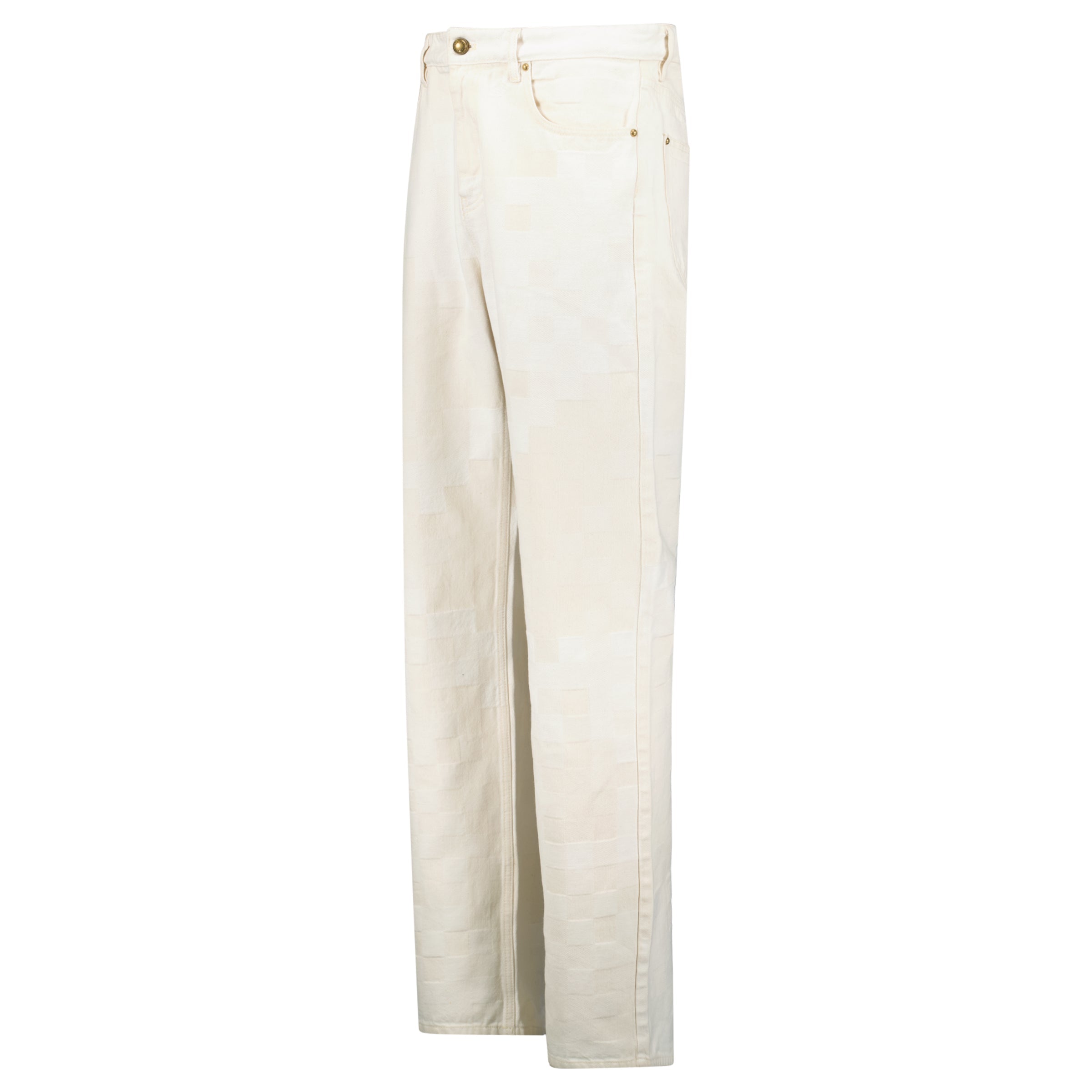 LOUIS VUITTON DAMOFLAGE DENIM JEANS BEIGE - 30W / 32L - Affluent ArchivesUsed HIGH END DESIGNER CLOTHING
