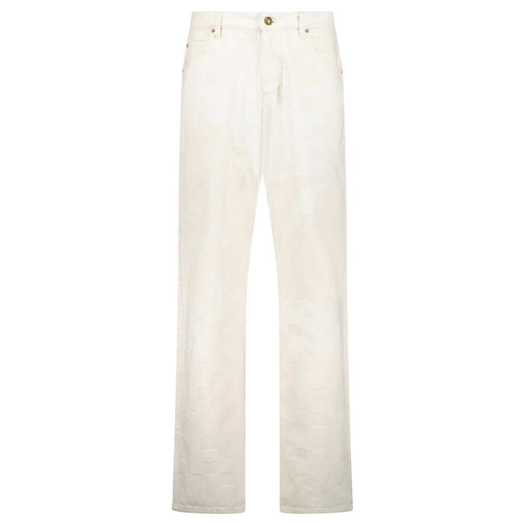 LOUIS VUITTON DAMOFLAGE DENIM JEANS BEIGE - 30W / 32L - Affluent ArchivesUsed HIGH END DESIGNER CLOTHING