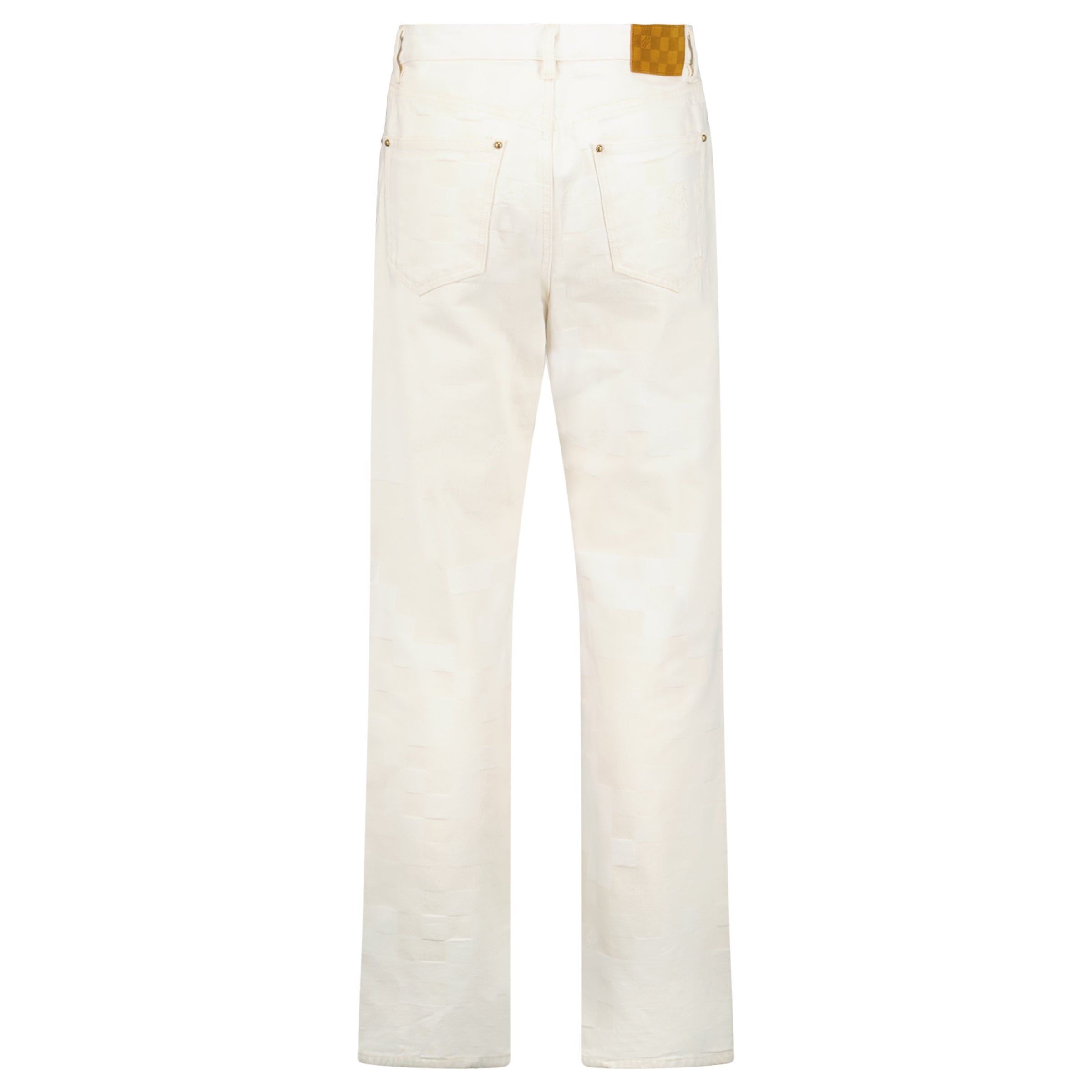 LOUIS VUITTON DAMOFLAGE DENIM JEANS BEIGE - 30W / 32L - Affluent ArchivesUsed HIGH END DESIGNER CLOTHING