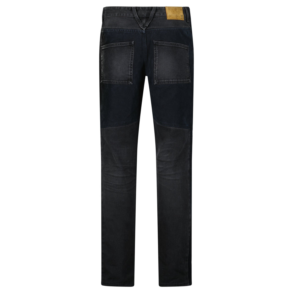 LOUIS VUITTON DARK GREY / BLACK MONOGRAM JEANS - 31 W / 32L (Fits 34W) - Affluent ArchivesUsed HIGH END DESIGNER CLOTHING