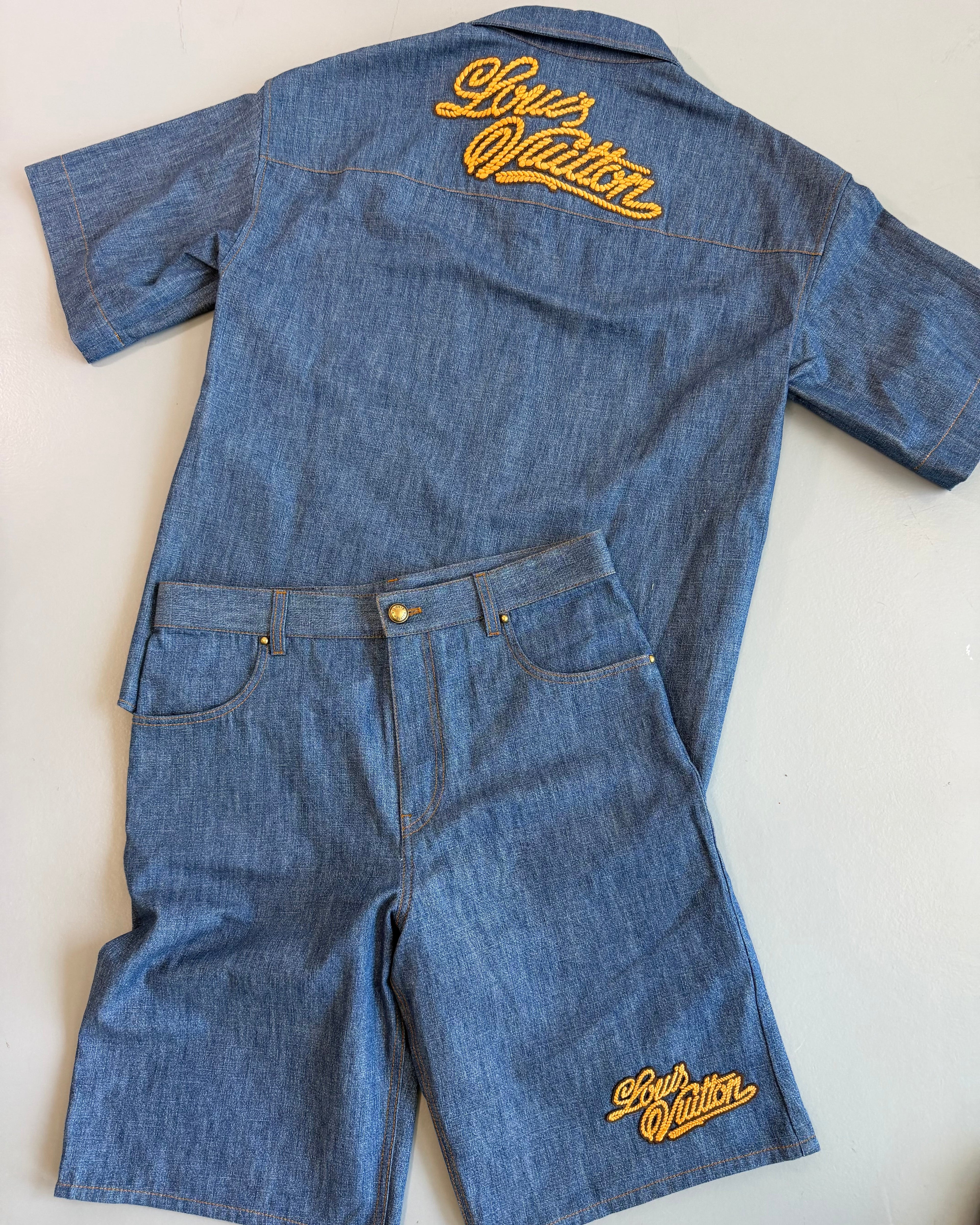 LOUIS VUITTON DENIM SHORTS - 30W | PRE OWNED - Affluent ArchivesUsed HIGH END DESIGNER CLOTHING