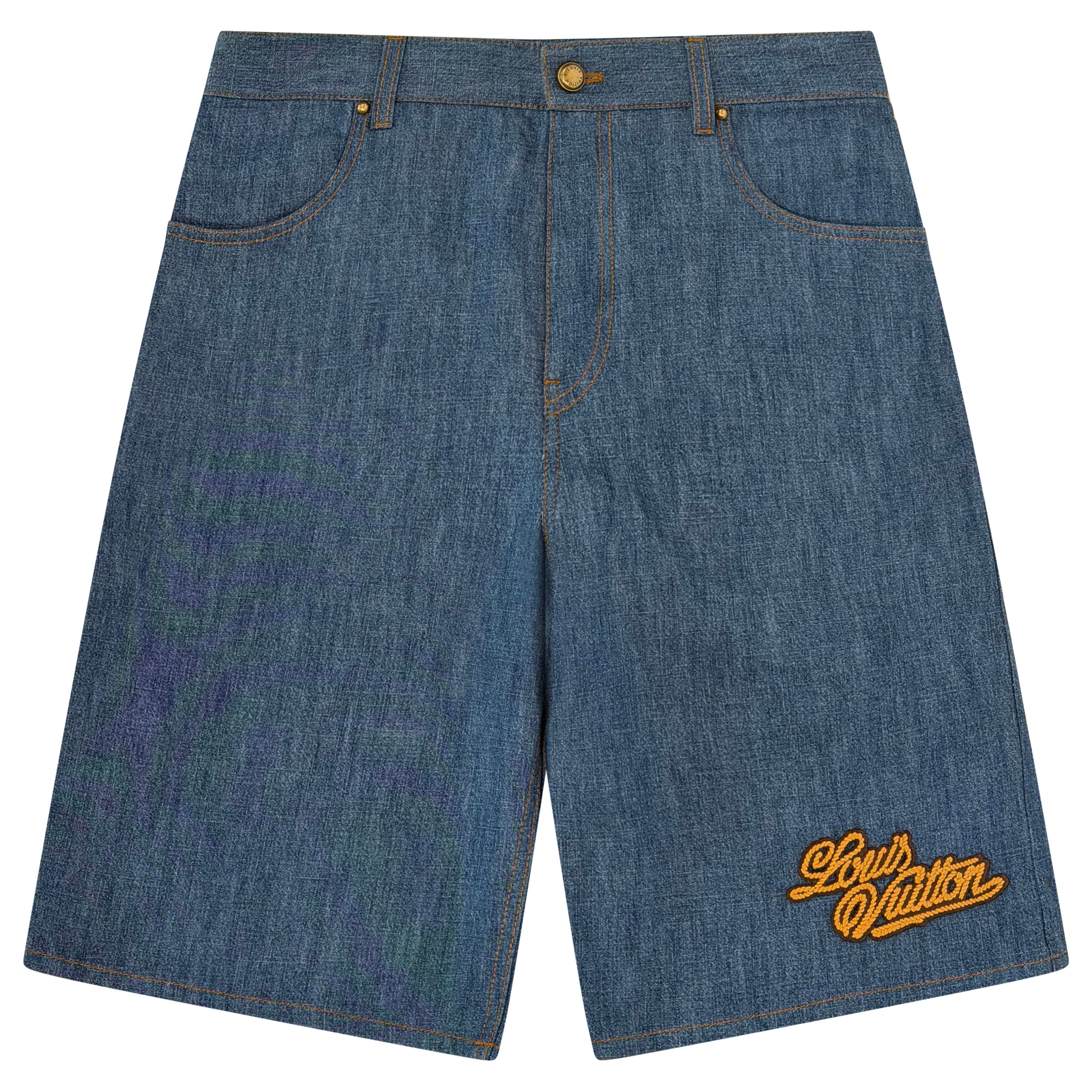 LOUIS VUITTON DENIM SHORTS - 30W | PRE OWNED - Affluent ArchivesUsed HIGH END DESIGNER CLOTHING