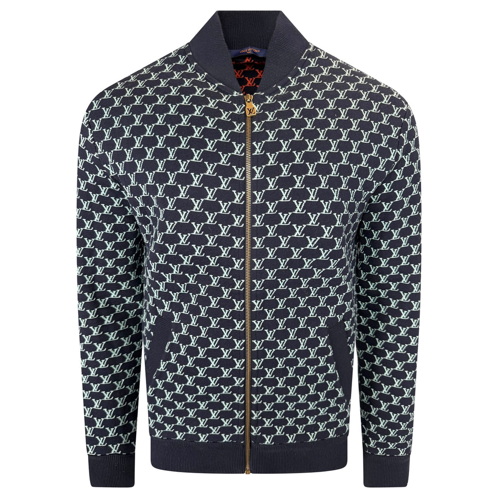 LOUIS VUITTON DOUBLE FACED COTTON TRACK JACKET - LARGE - Affluent ArchivesUsed HIGH END DESIGNER CLOTHING