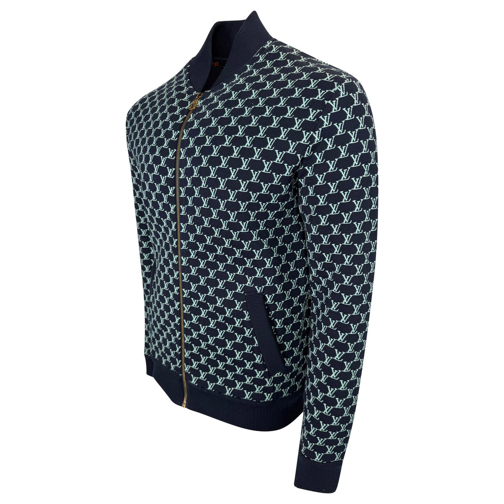 LOUIS VUITTON DOUBLE FACED COTTON TRACK JACKET - LARGE - Affluent ArchivesUsed HIGH END DESIGNER CLOTHING