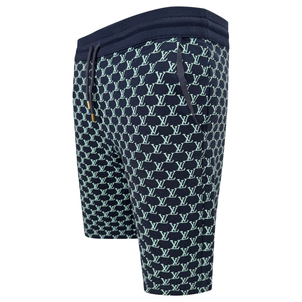 LOUIS VUITTON DOUBLE FACED COTTON TRACK SHORTS - LARGE - Affluent ArchivesUsed HIGH END DESIGNER CLOTHING