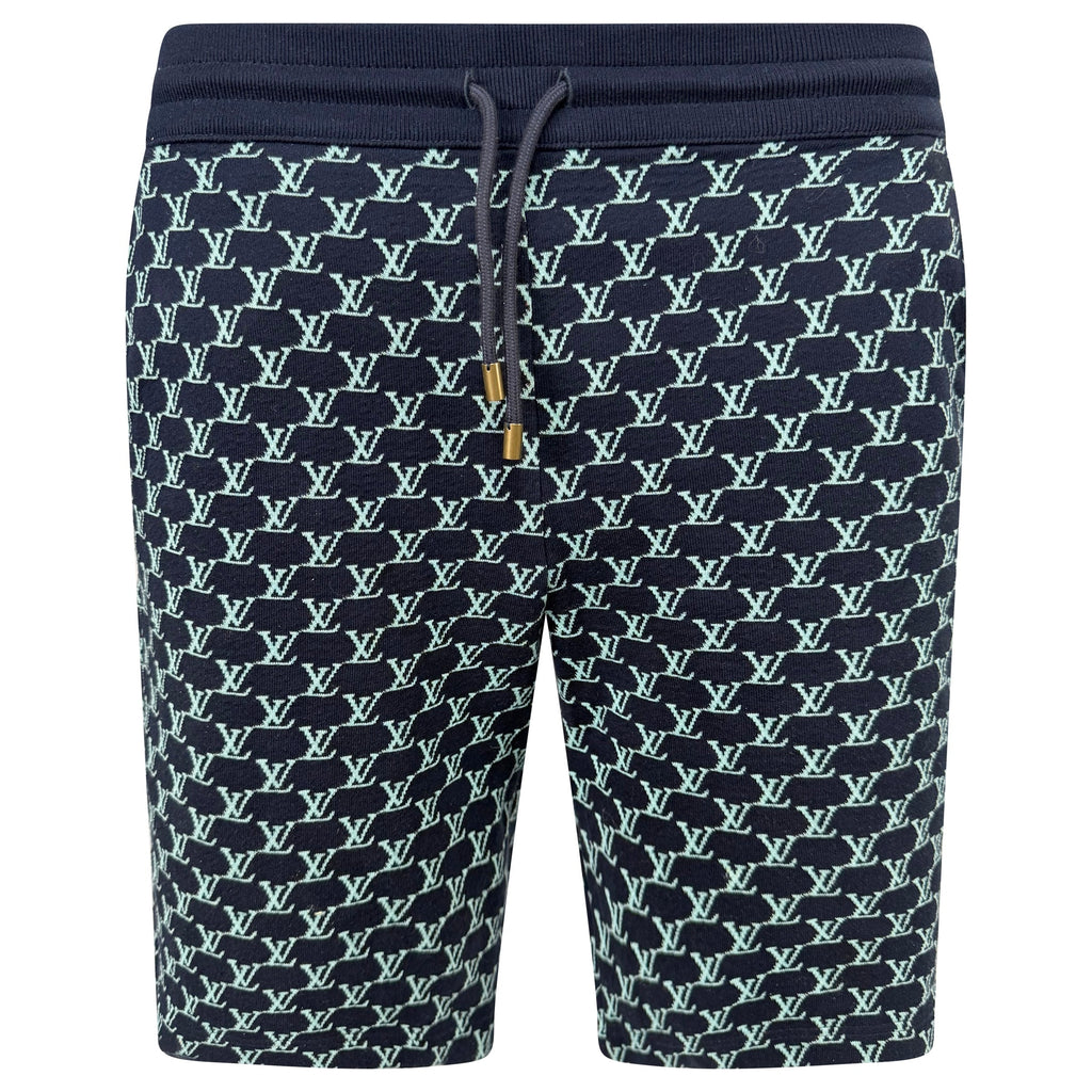 LOUIS VUITTON DOUBLE FACED COTTON TRACK SHORTS - LARGE - Affluent ArchivesUsed HIGH END DESIGNER CLOTHING