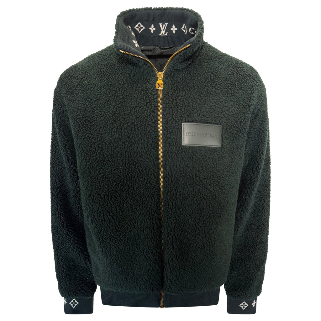 LOUIS VUITTON FLEECE JACKET KHAK - XL | PRE OWNED - Affluent ArchivesUsed HIGH END DESIGNER CLOTHING