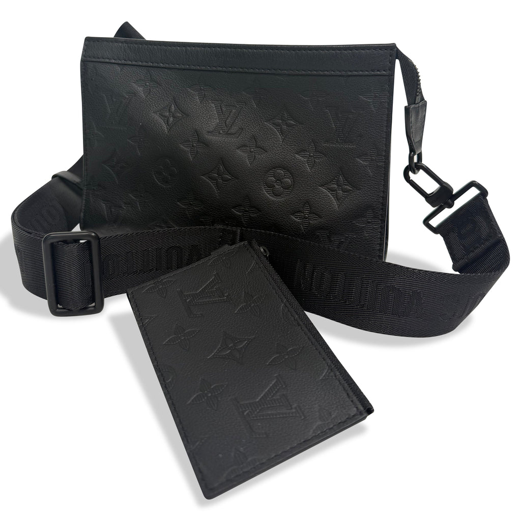 LOUIS VUITTON GASTON WEARABLE BAG BLACK | PRE OWNED - Affluent ArchivesUsed HIGH END DESIGNER CLOTHING