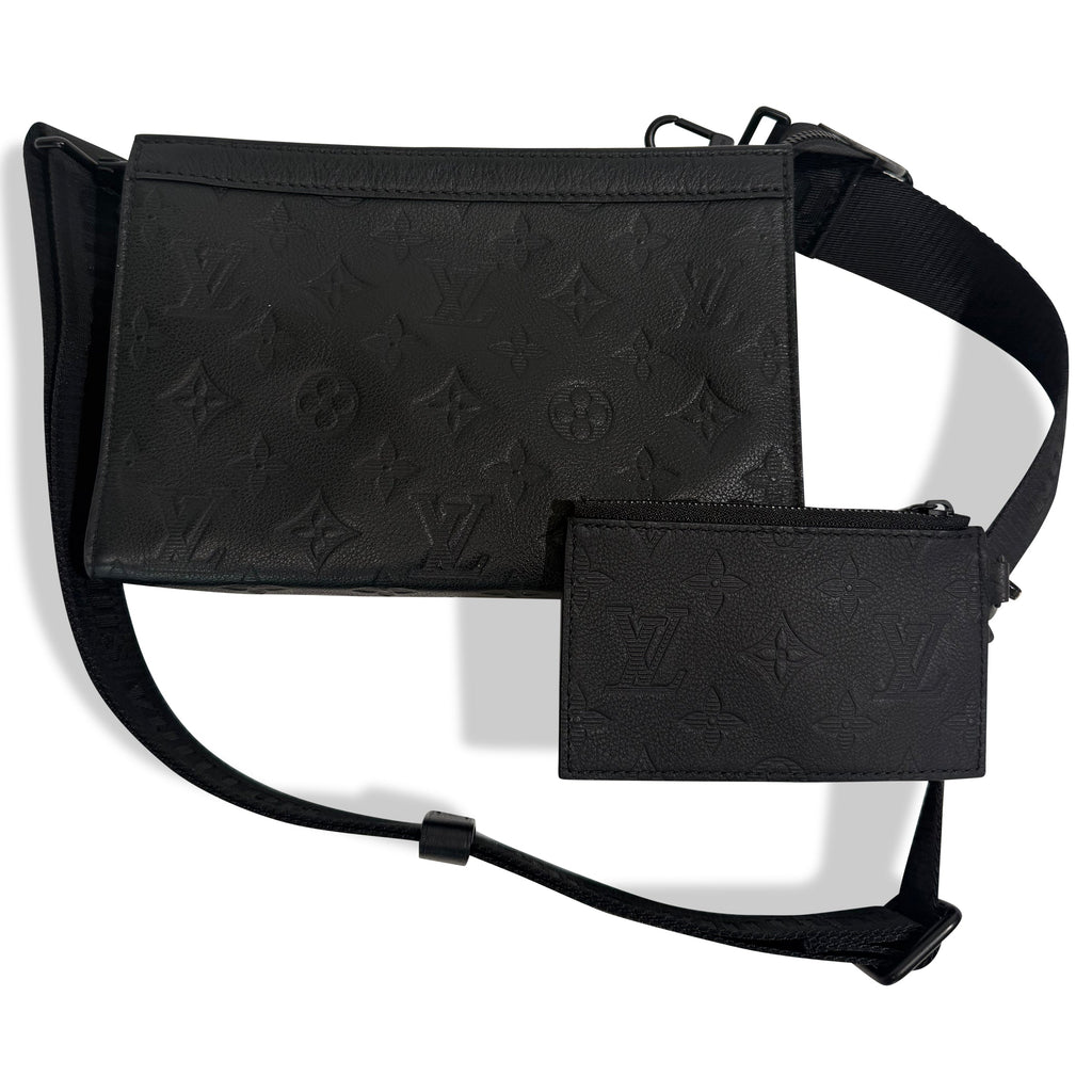 LOUIS VUITTON GASTON WEARABLE BAG BLACK | PRE OWNED - Affluent ArchivesUsed HIGH END DESIGNER CLOTHING