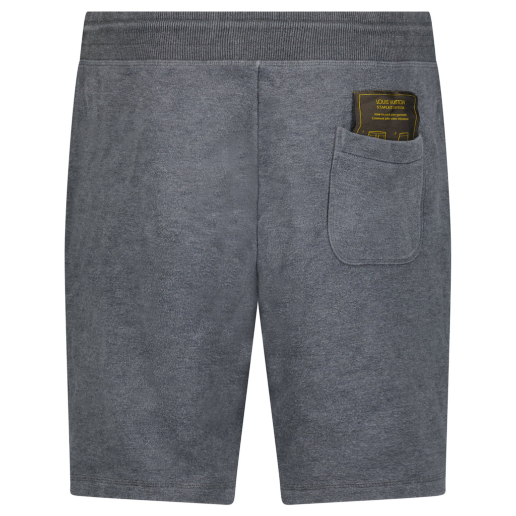 LOUIS VUITTON GREY COTTON STAPLES SHORTS - XXL (36W) | PRE OWNED - Affluent ArchivesUsed HIGH END DESIGNER CLOTHING