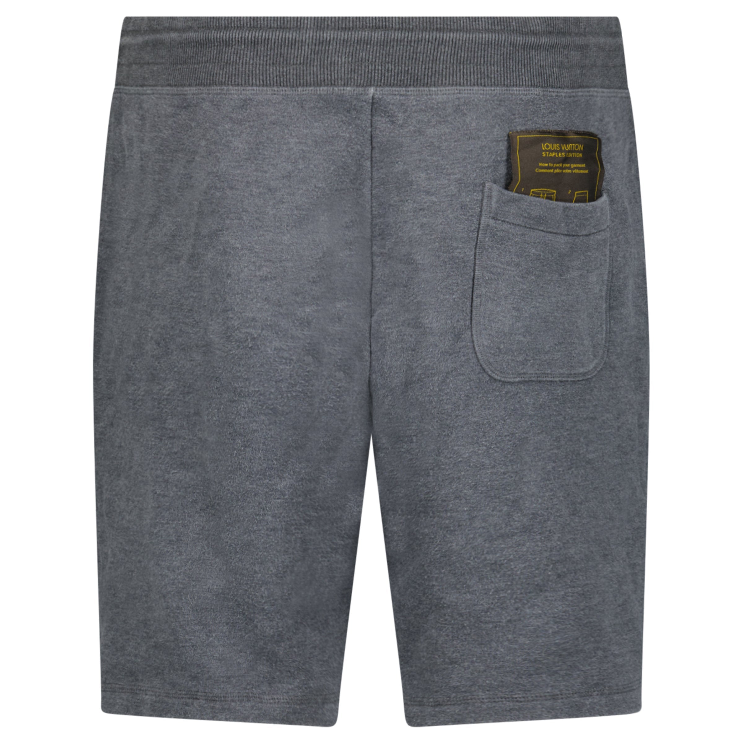 LOUIS VUITTON GREY COTTON STAPLES SHORTS - XXL (36W) | PRE OWNED - Affluent ArchivesUsed HIGH END DESIGNER CLOTHING