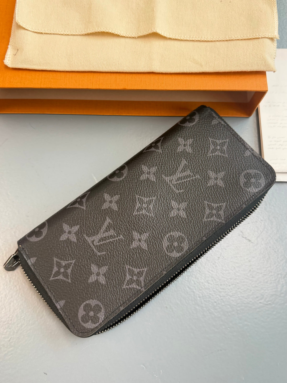 LOUIS VUITTON GREY MONOGRAM ZIPPY HORIZONTAL WALLET | NEW - Affluent ArchivesUsed HIGH END DESIGNER CLOTHING