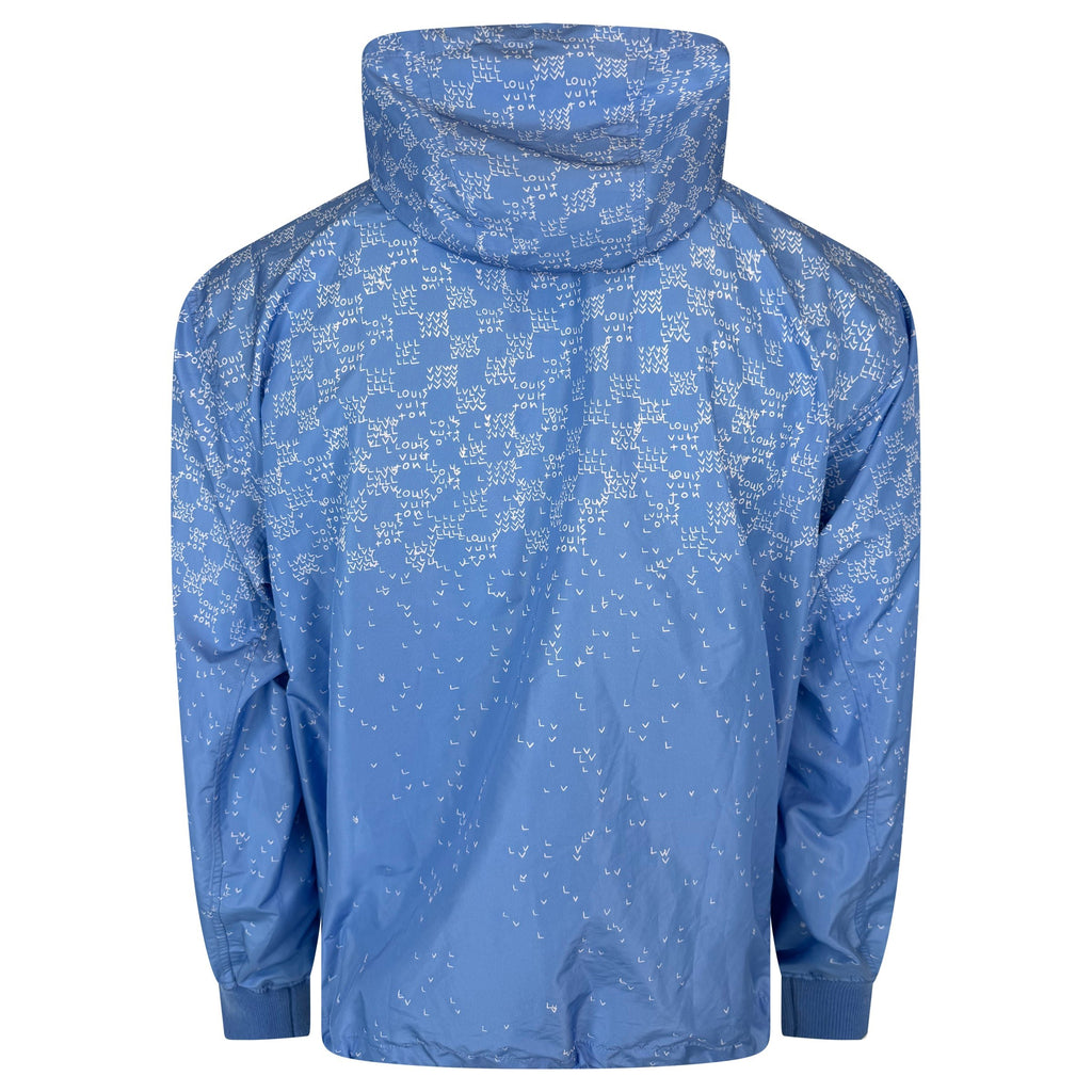 LOUIS VUITTON LIGHT BLUE LV SPREAD WINDBREAKER - XL | PRE OWNED - Affluent ArchivesUsed HIGH END DESIGNER CLOTHING