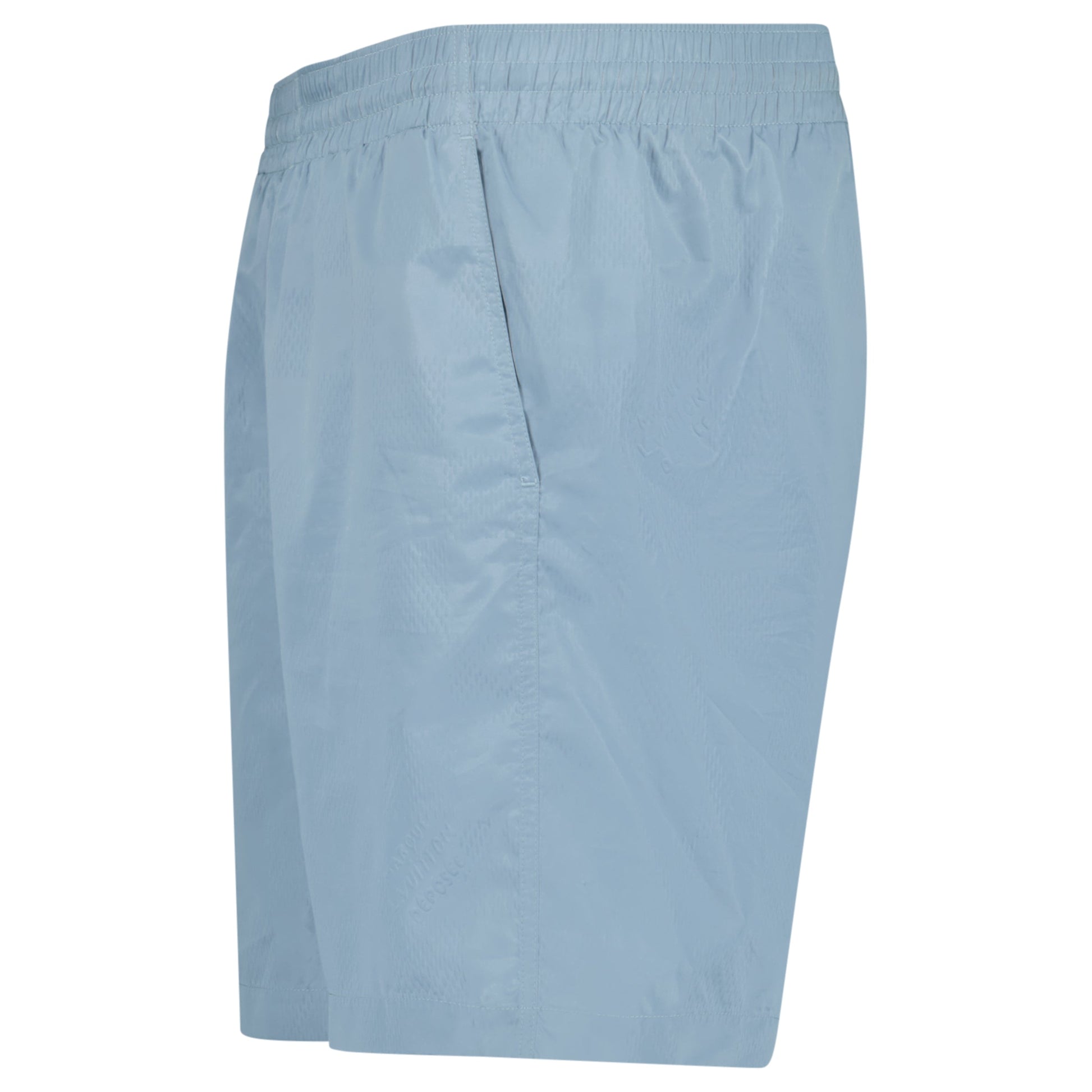 LOUIS VUITTON LIGHT BLUE MONOGRAM SWIM SHORTS - LARGE (32 - 34W) - Affluent ArchivesUsed HIGH END DESIGNER CLOTHING