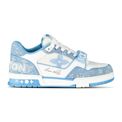 LOUIS VUITTON LIGHT BLUE TRAINER - UK 7.5 (Fit 8.5) - Affluent ArchivesUsed HIGH END DESIGNER CLOTHING