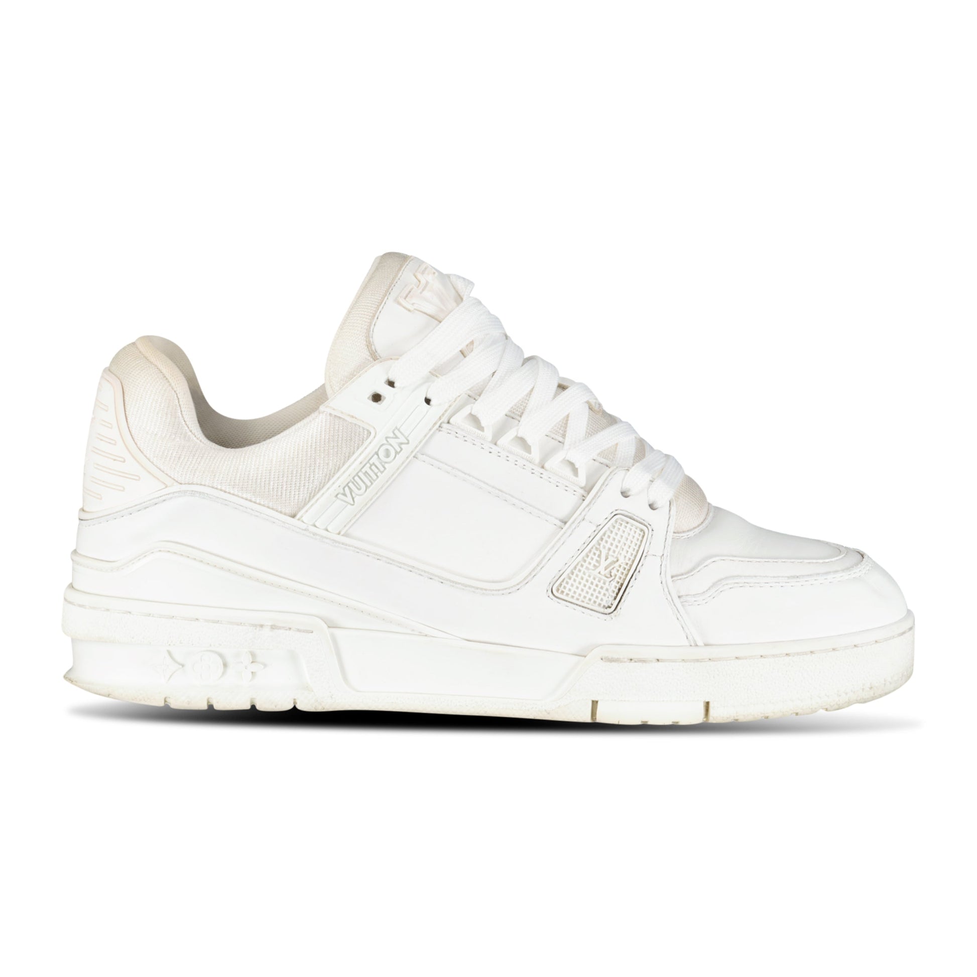 LOUIS VUITTON LV SNEAKER WHITE - UK 6.5 (Fits 7.5) - Affluent ArchivesUsed HIGH END DESIGNER CLOTHING