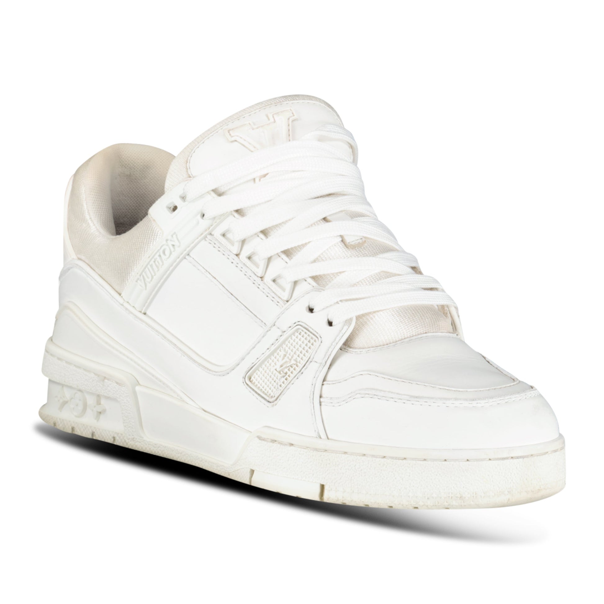LOUIS VUITTON LV SNEAKER WHITE - UK 6.5 (Fits 7.5) - Affluent ArchivesUsed HIGH END DESIGNER CLOTHING